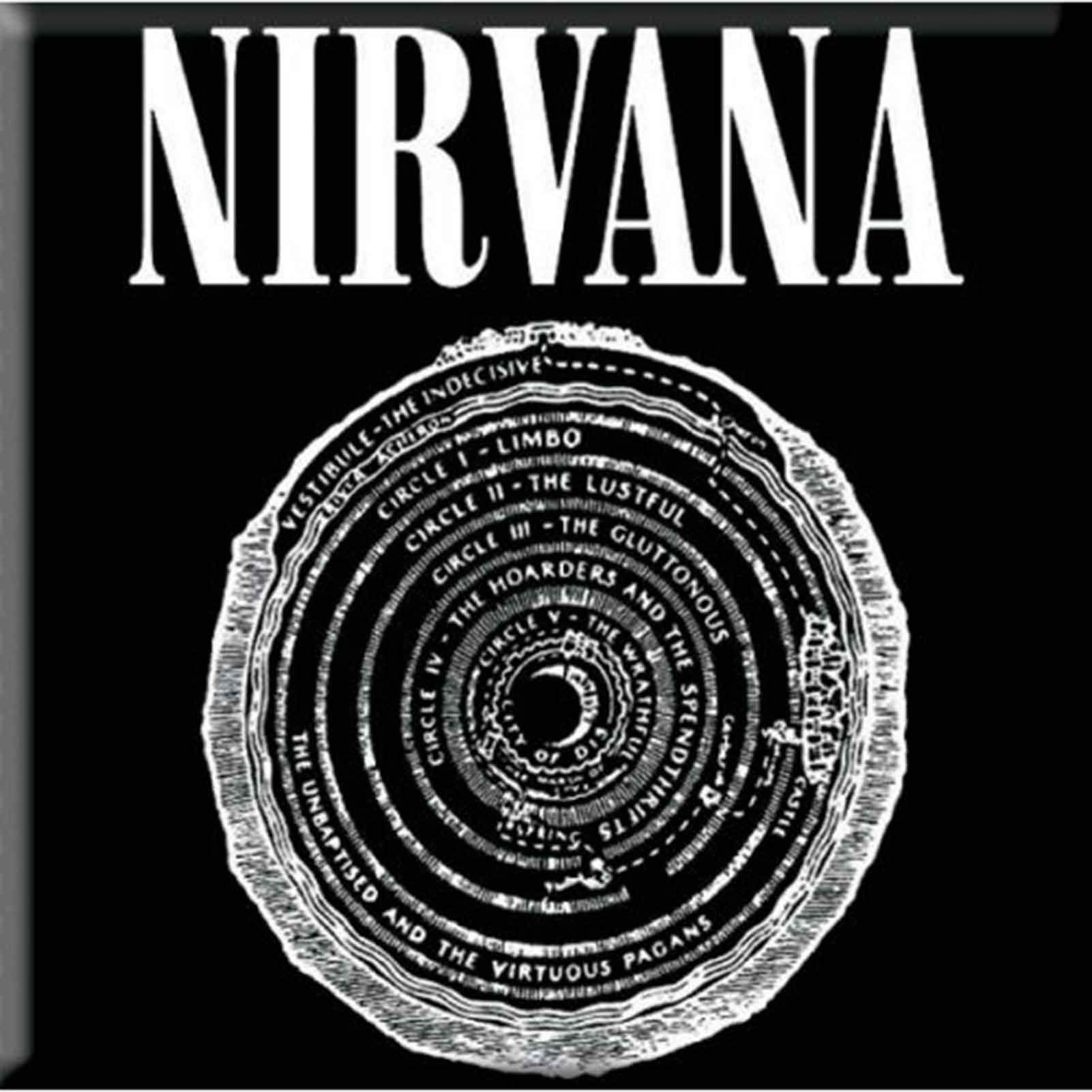 Nirvana Logo - Nirvana Fridge Magnet Vestibule Band