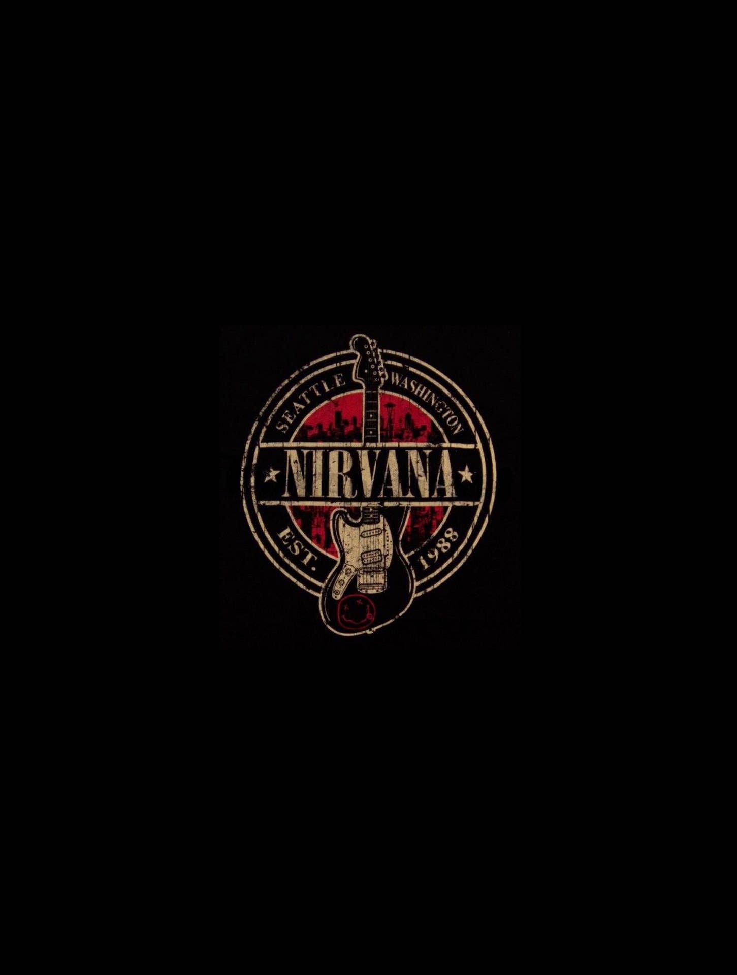 Nirvana Logo - Download Nirvana band logo on a black ...