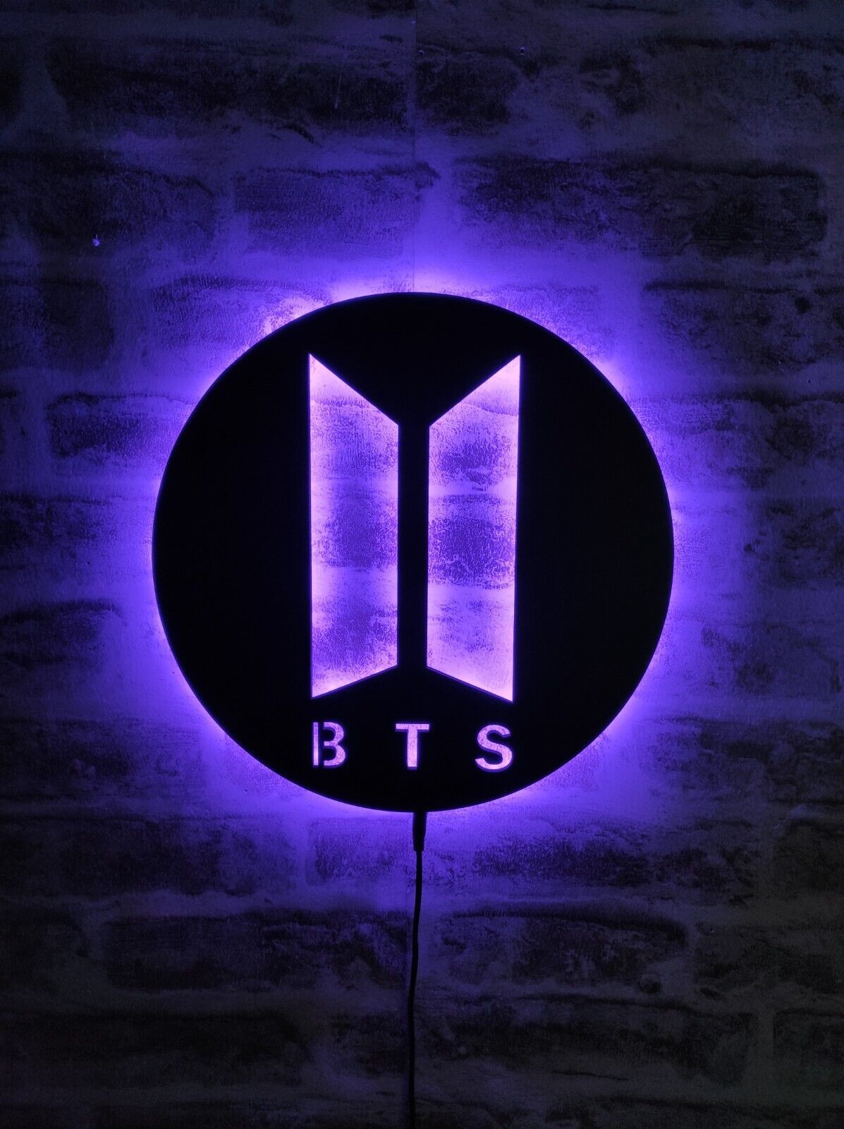 BTS Logo - BTS Logo, Lighted BTS Wall Decor, BTS