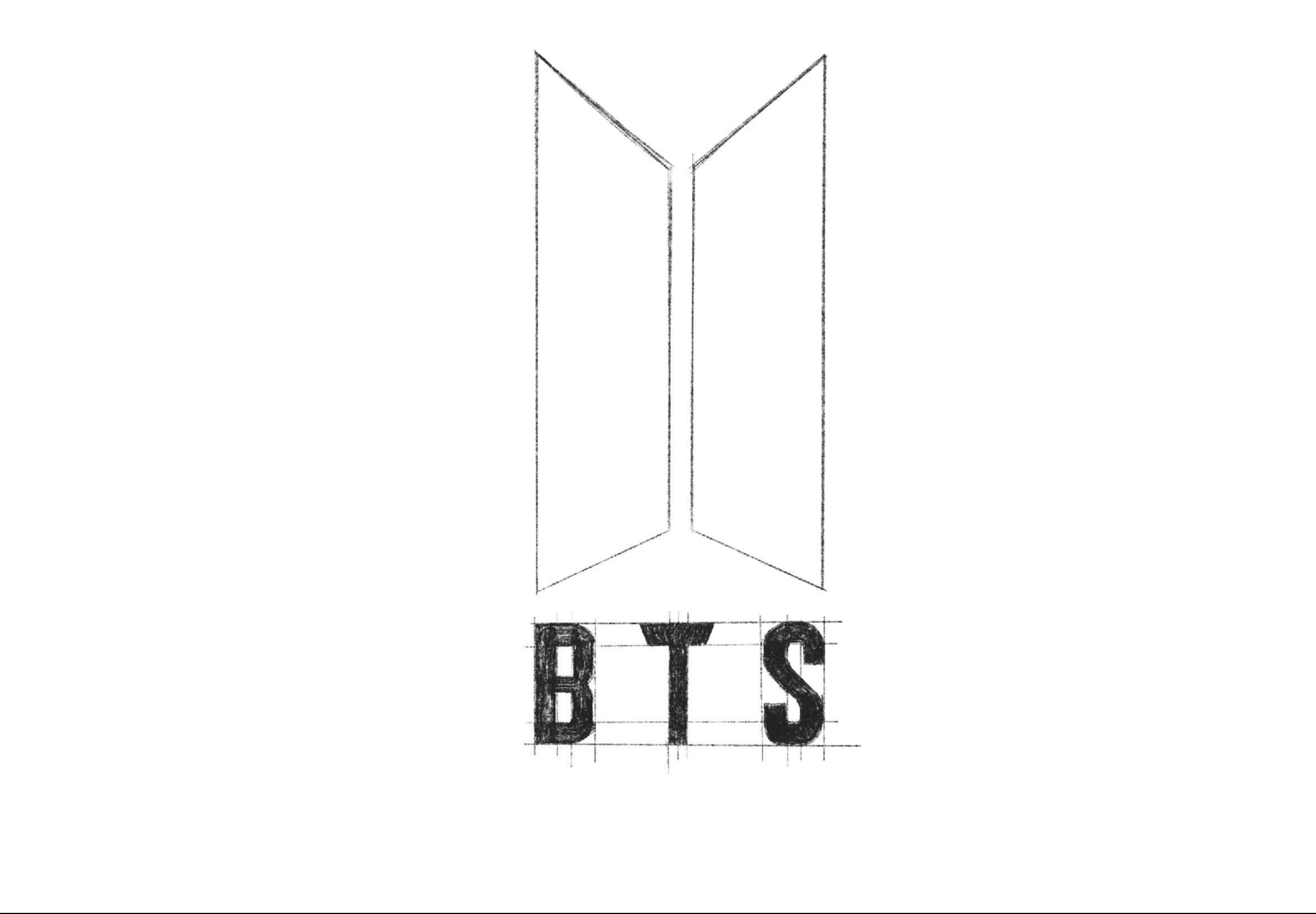 BTS Logo - How to Draw the BTS logo (4 Simple ...