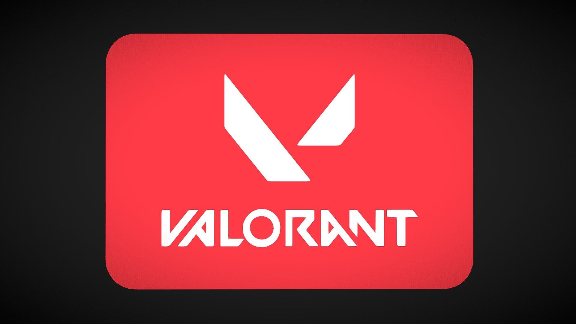 Valorant Logo - Valorant Logo 3D