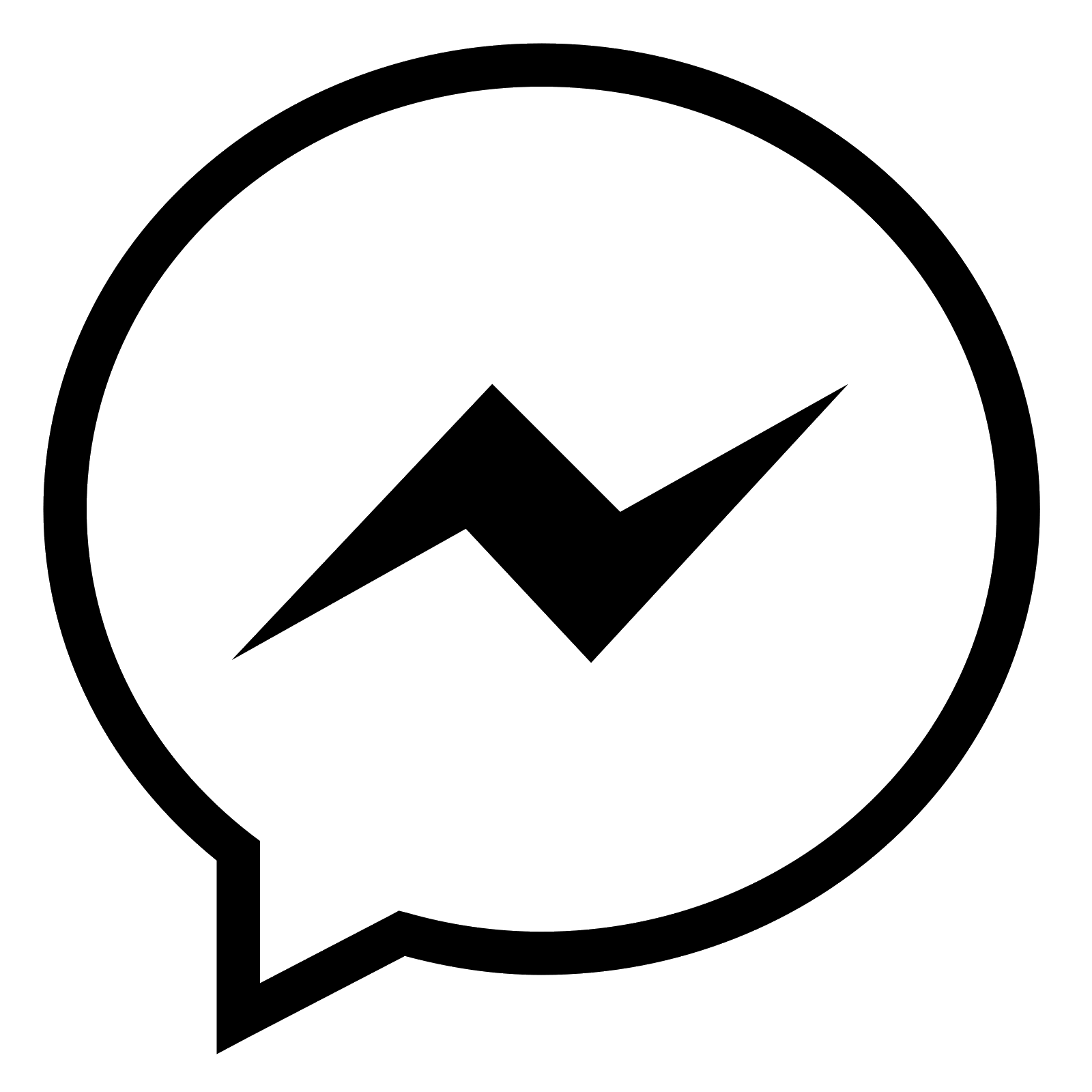 messenger icon vector