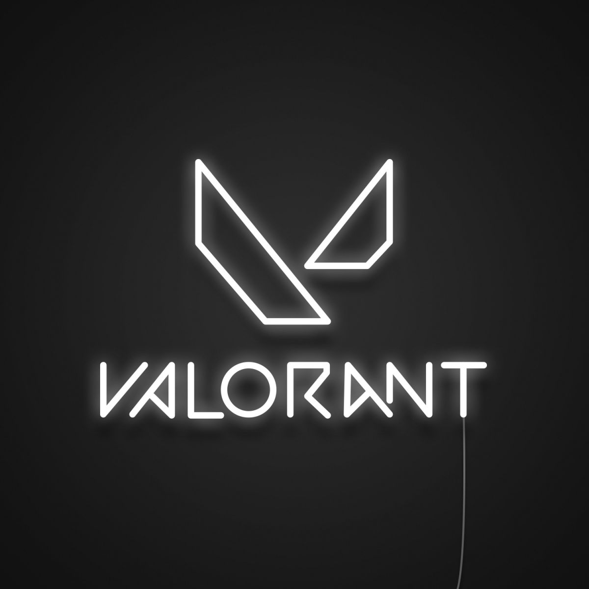 Valorant Logo - Handmade Valorant Logo LED Neon Light Sign