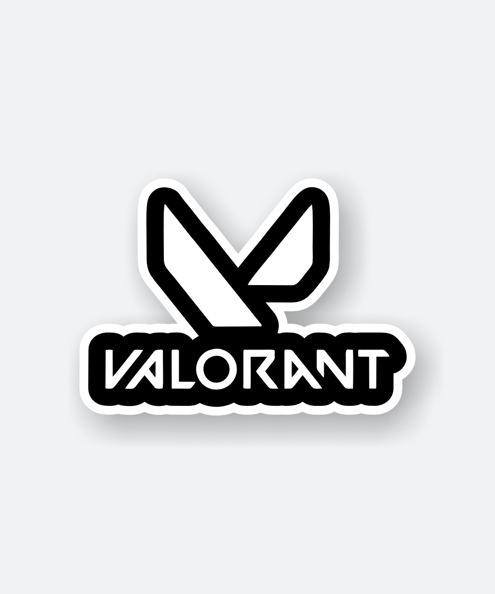 Valorant Logo - Valorant Logo Sticker - devisestore