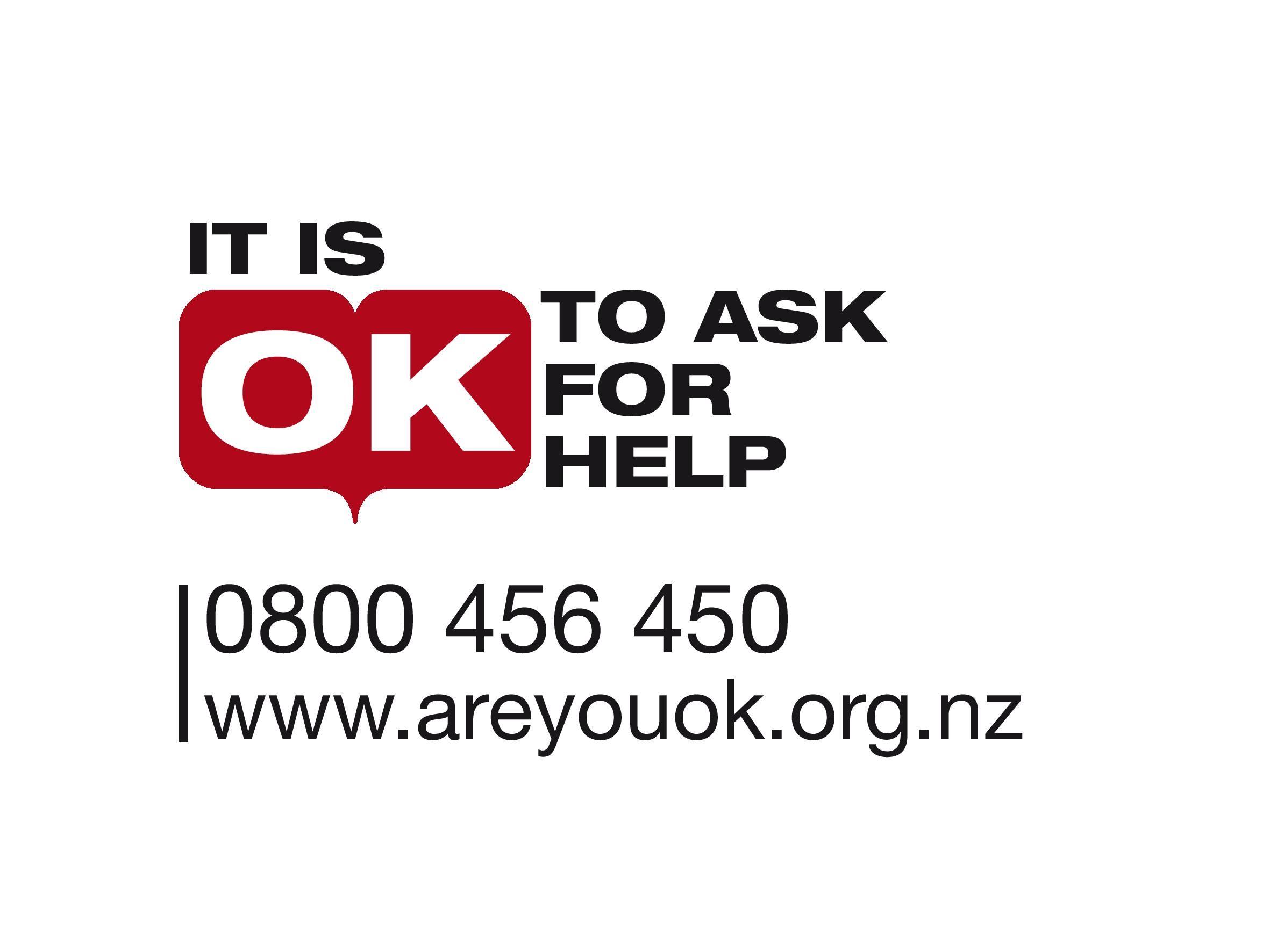 Ask Logo - It is OK to ask for help logo phone number. It's Not OK