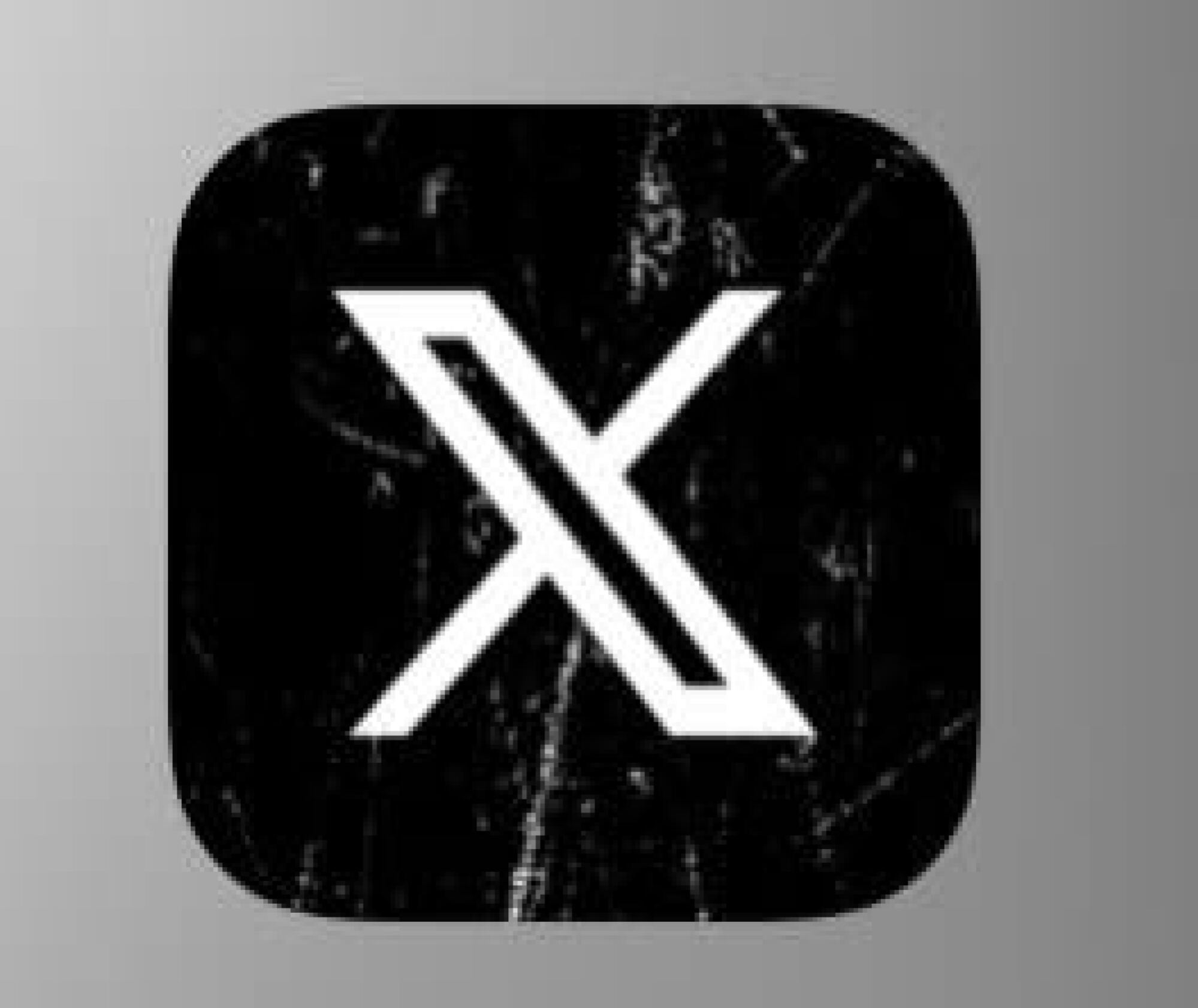 X Logo - X's new mobile logo looks like bad distressed jeans | Mashable