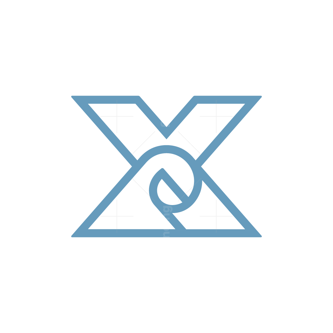 X Logo - Modern Letter X With Paper Logo