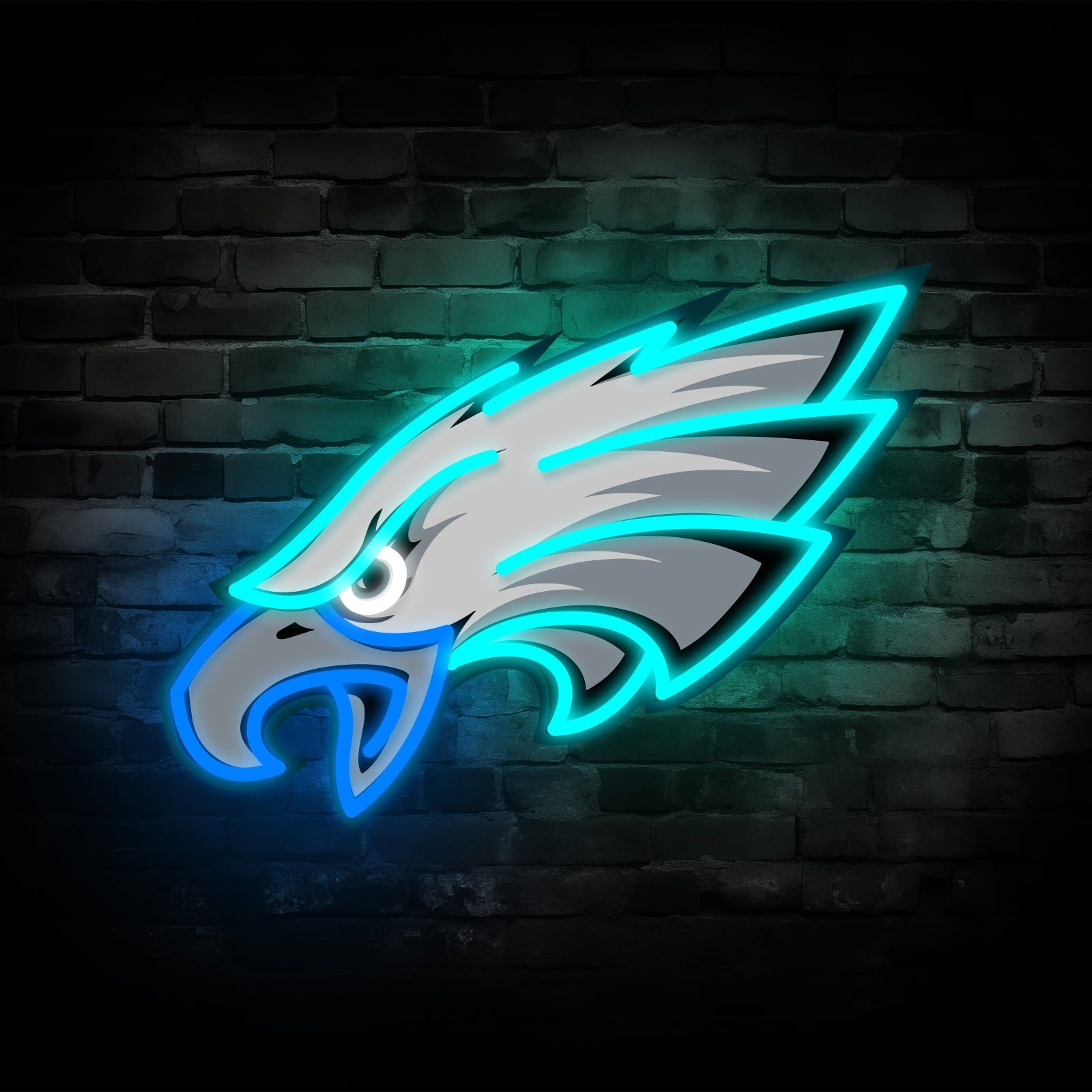 Eagles Logo - Philadelphia Eagles Neon Sign Official Team Logo LED Light for Fans & Game  Rooms