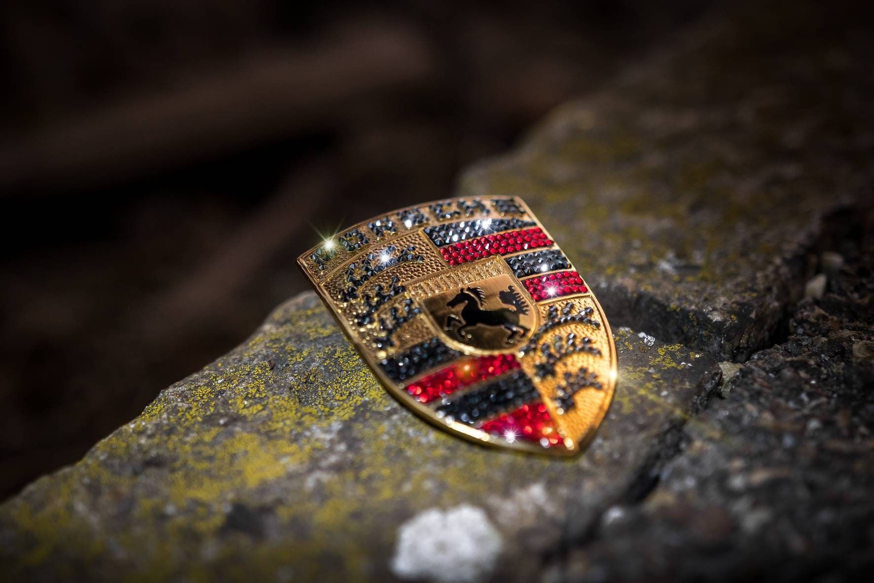 Porsche Logo - Original OEM | Porsche Engine Hood Logo Emblem Batch | Icy Tuning Iced  Crystallized | Refined With Original Preciosa® Crystals - Etsy