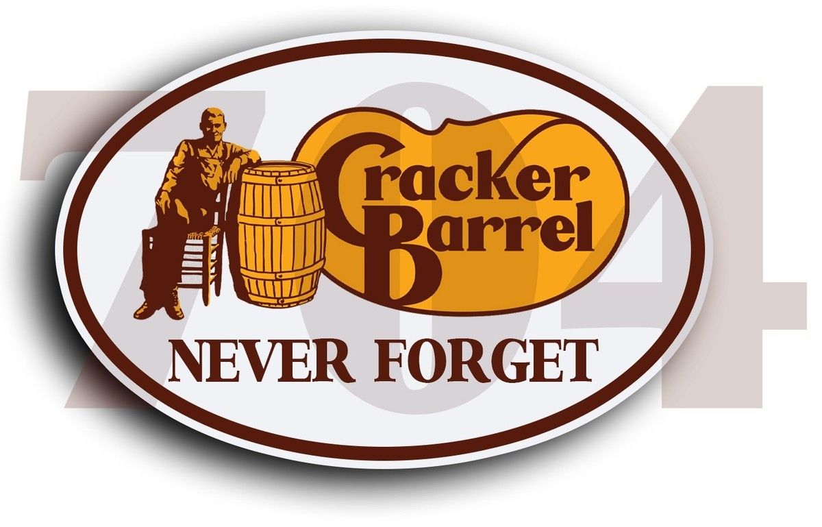 Cracker Barrel Logo - Cracker Barrel Logo Sticker Brand Waterproof Vinyl Decal Never Forget