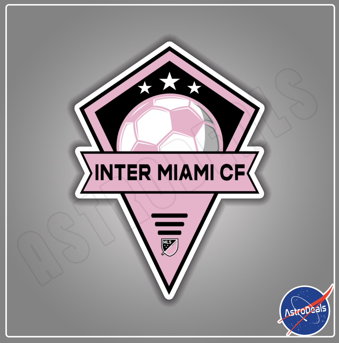 Inter Miami CF Logo - Inter Miami CF MLS Soccer Football Logo Sticker Decal *Size: 3