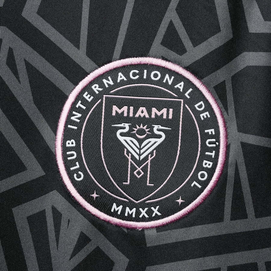 Inter Miami CF Logo - Download Black Aesthetic Inter Miami FC Official Patch Logo Wallpaper |  Wallpapers.com