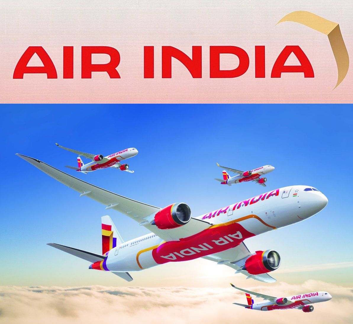 Air India Logo - Air India unveils new logo and livery 'symbolising boundless opportunities  and confidence' - indica News