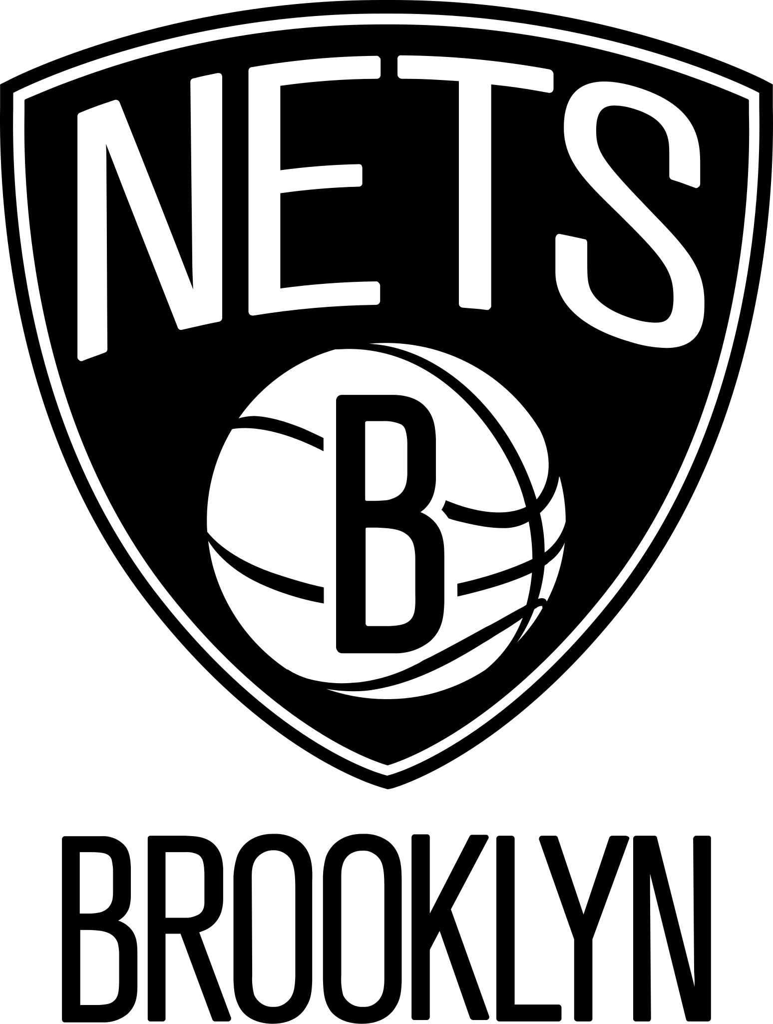 Brooklyn Nets Logo - Imachen:Brooklyn Nets newlogo.svg - Biquipedia, a enciclopedia libre