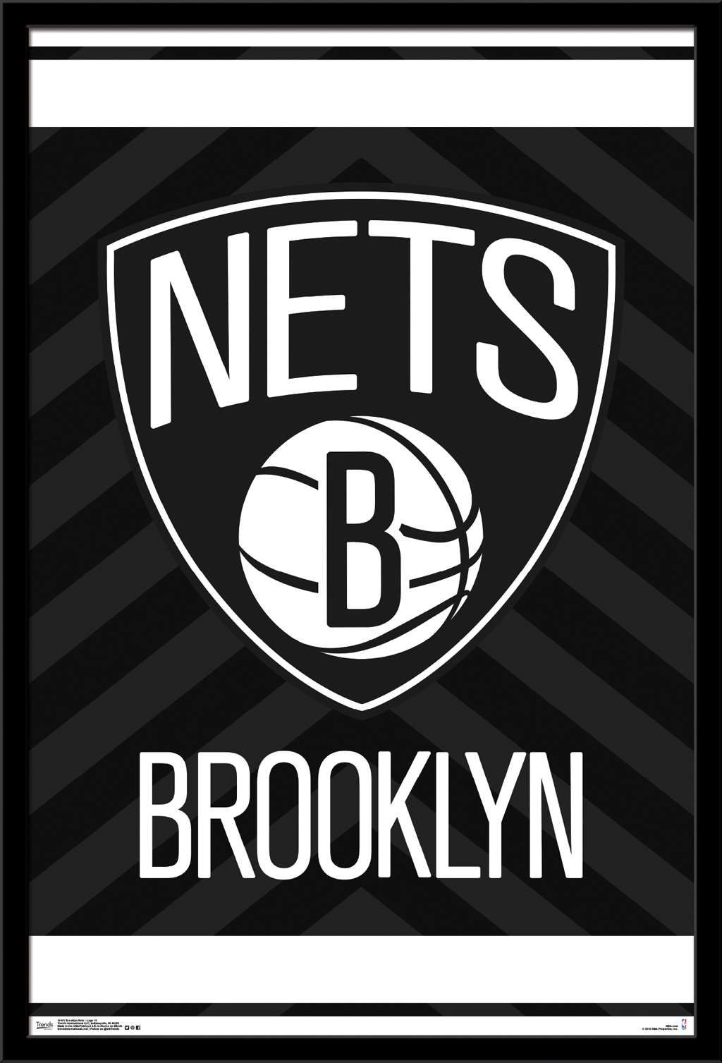 Brooklyn Nets Logo - NBA Brooklyn Nets - Logo Poster