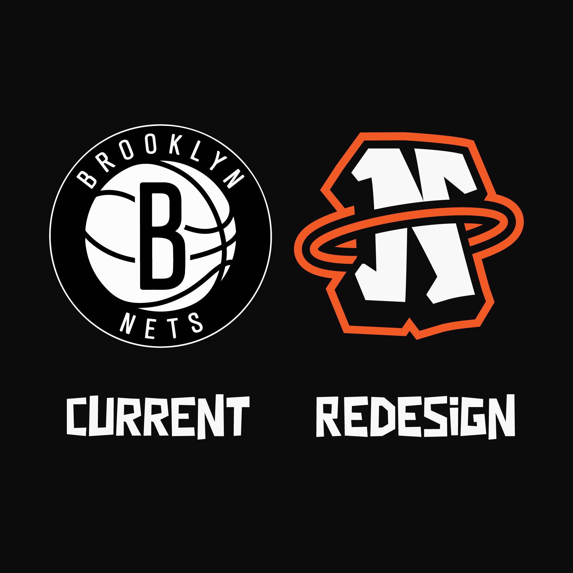 Brooklyn Nets Logo - Looking for feedback on this redesign for the Brooklyn Nets NBA team. I  think their current brand lacks personality and wanted to add the culture  of Brooklyn to the logo (hence the