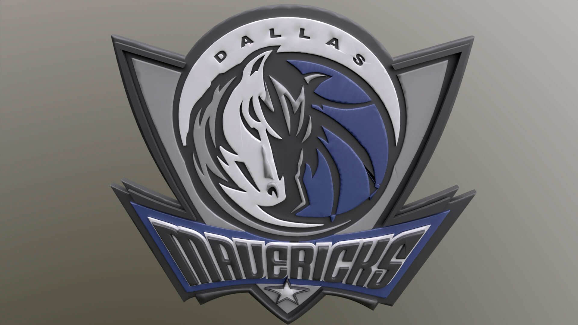 Dallas Mavericks Logo - NBA Dallas Mavericks Team Logo Printable and Renderable - 3D Model by  danyelon