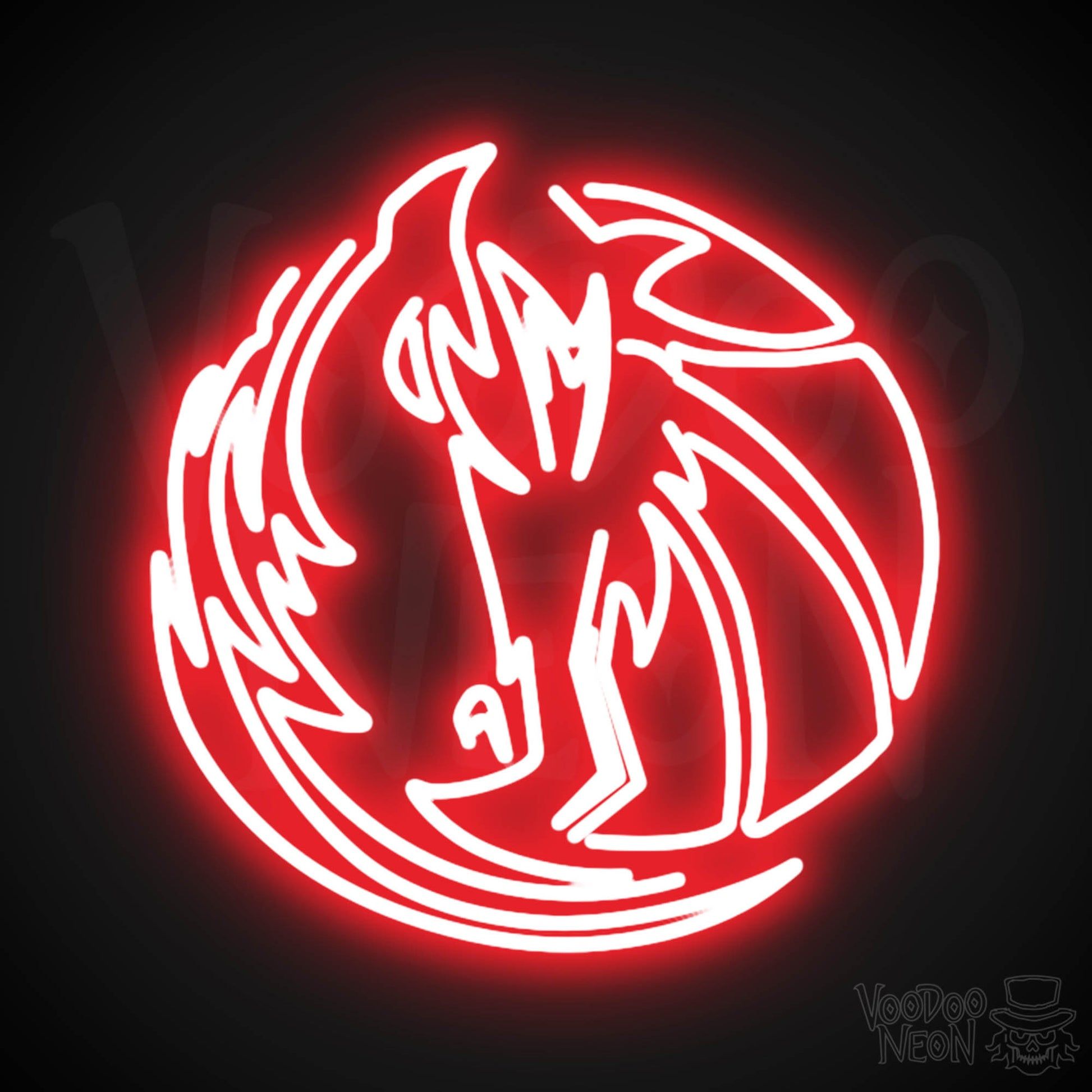 Dallas Mavericks Logo - Dallas Mavericks Neon Sign | Dallas Mavericks Sign | Neon Mavericks Wall  Art – Voodoo Neon