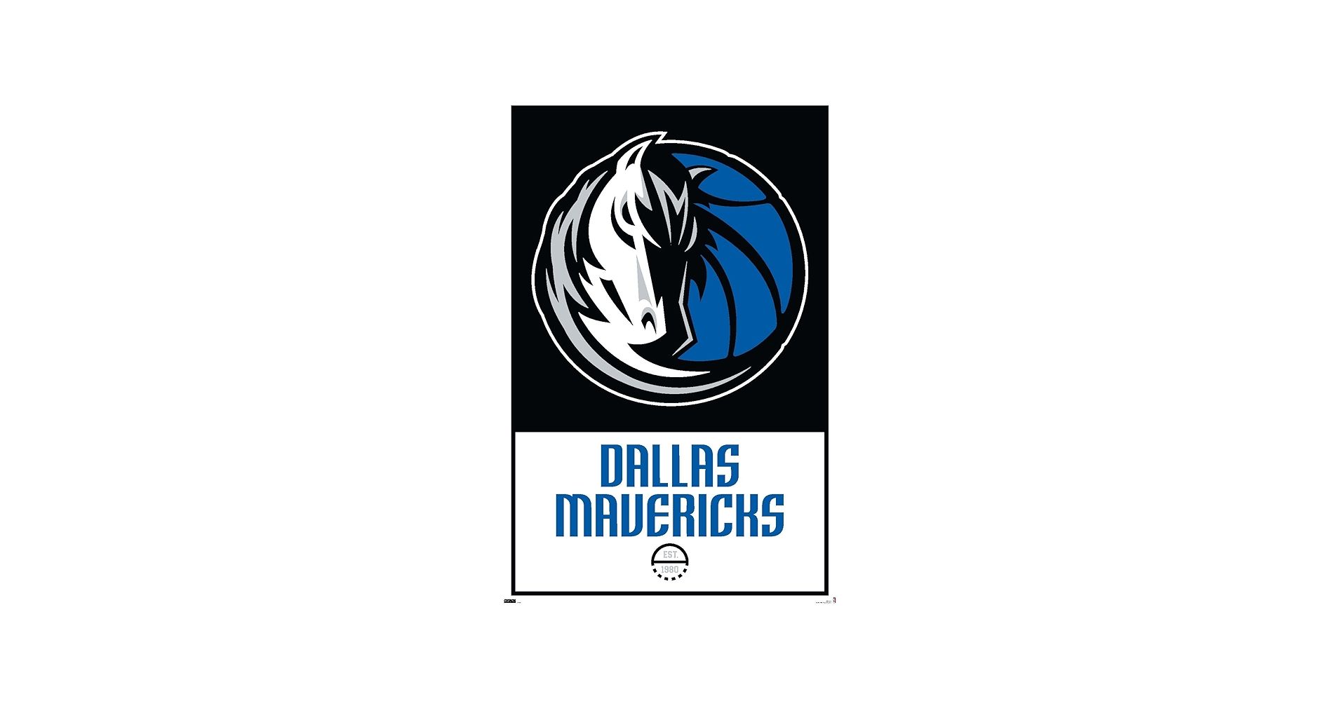 Dallas Mavericks Logo - Amazon.com: Trends International NBA Dallas Mavericks - Logo 21 Wall  Poster, 14.725