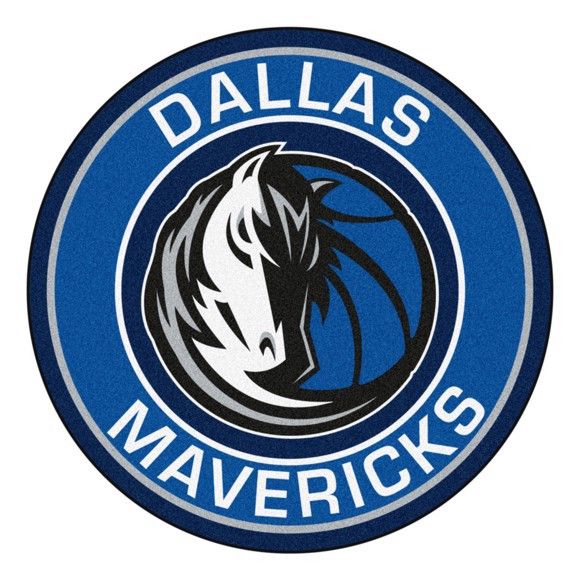 Dallas Mavericks Logo - Dallas Mavericks Roundel Logo Mat - Dragon Sports