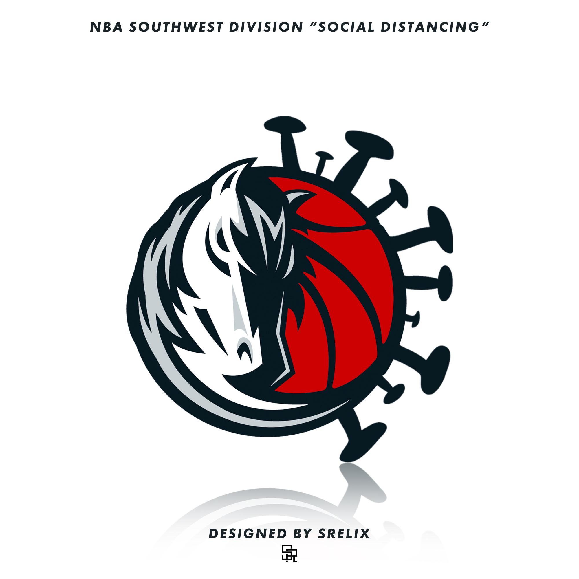 Dallas Mavericks Logo - Dallas Mavericks Logo - Social Distancing Edition (designed by myself,  @srelix on Instagram) : r/Mavericks