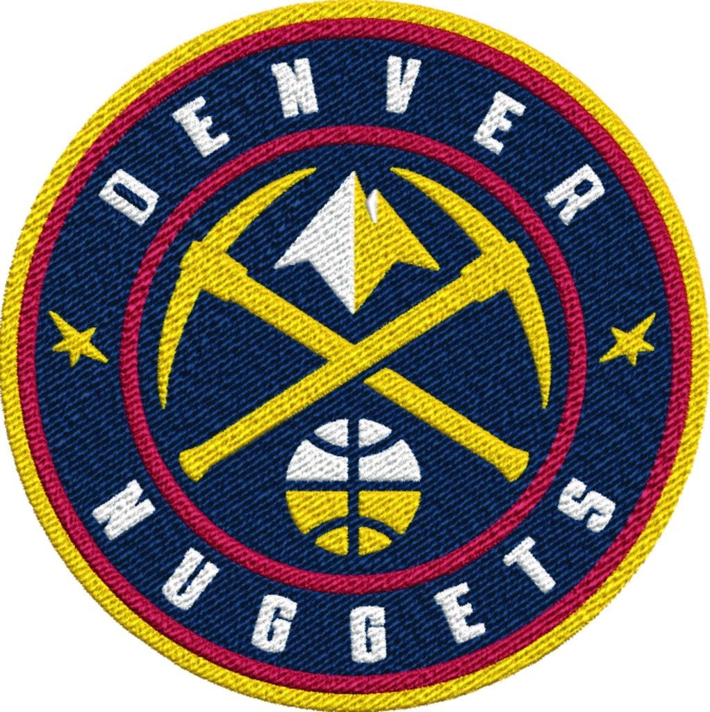 Denver Nuggets Logo - Denver Nuggets NBA Logo embroidery design - Ball Arena- embroidery machine  pattern embroidery file - instant download
