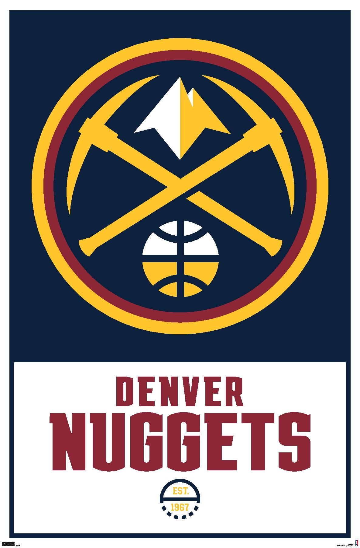 Denver Nuggets Logo - NBA Denver Nuggets - Logo 21 - Poster