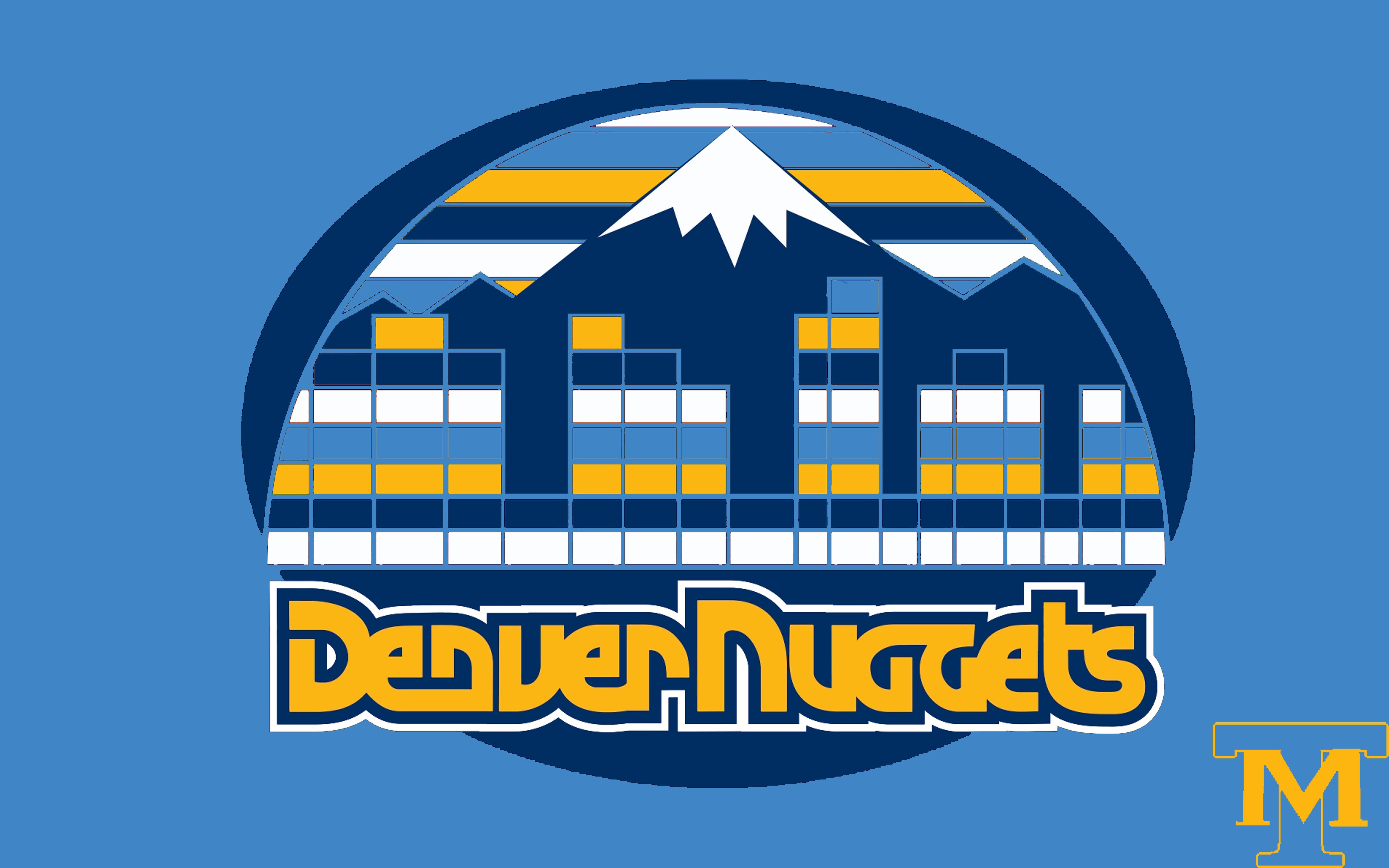 Denver Nuggets Logo - Fan made Rainbow era + modern day Nuggets logo (x-post /r/NBA) : r/ denvernuggets