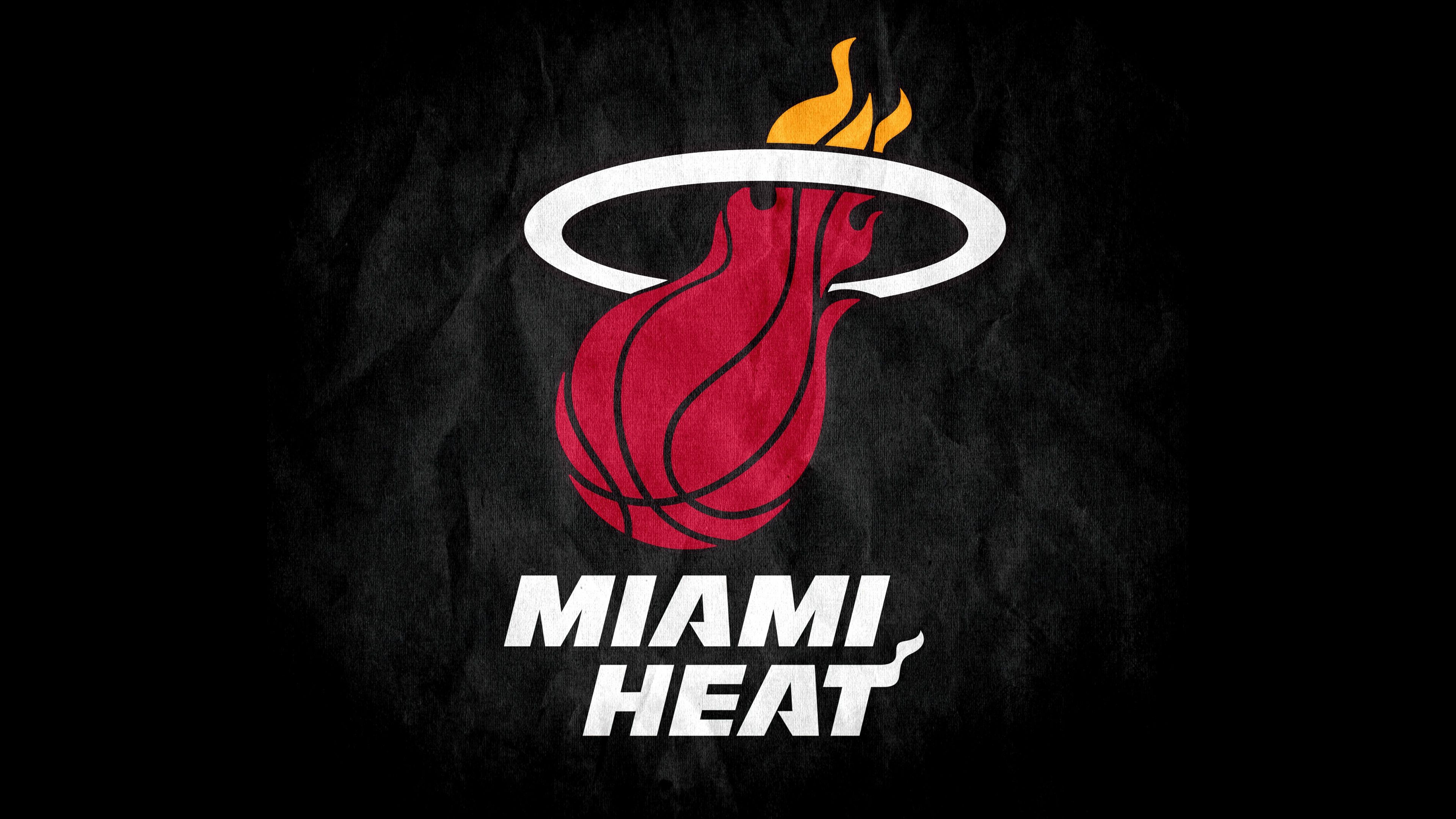 Miami Heat Logo - Miami Heat Wallpaper 4K, Logo, Basketball team