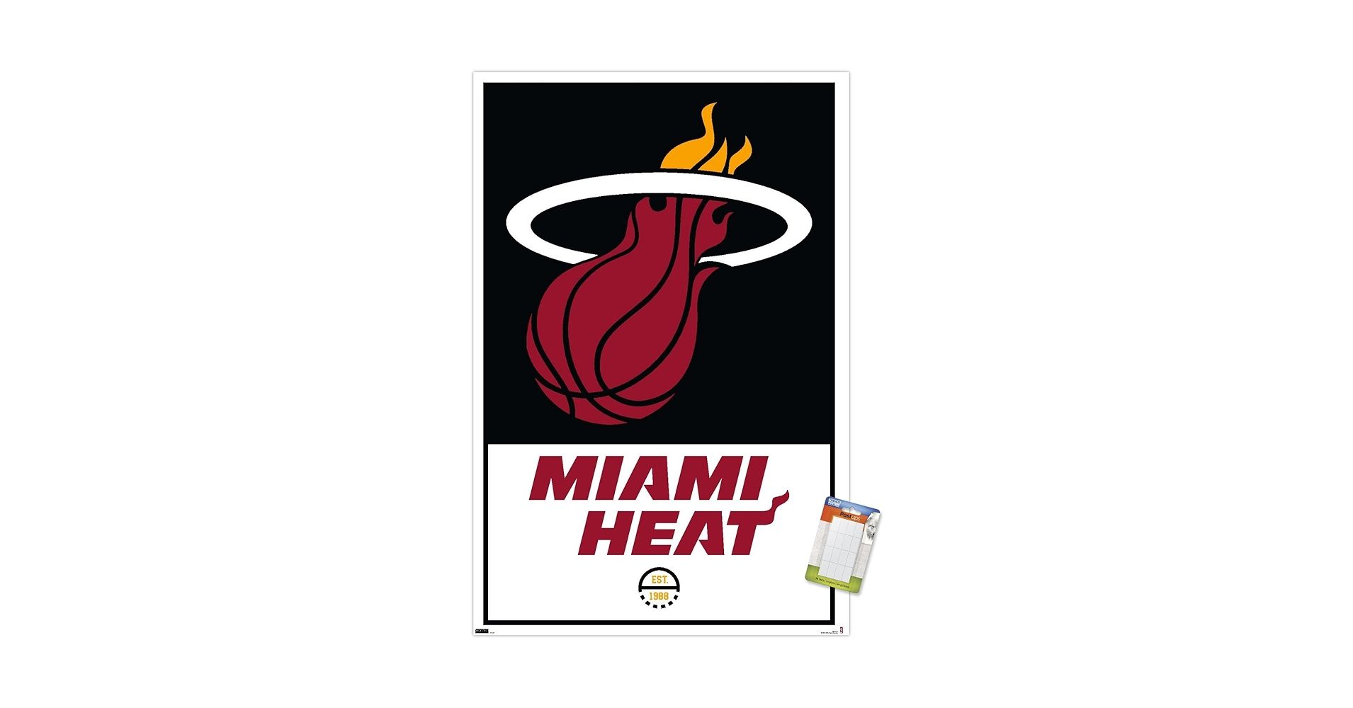 Miami Heat Logo - Amazon.com: Trends International NBA Miami Heat - Logo 21 Wall Poster,  22.375