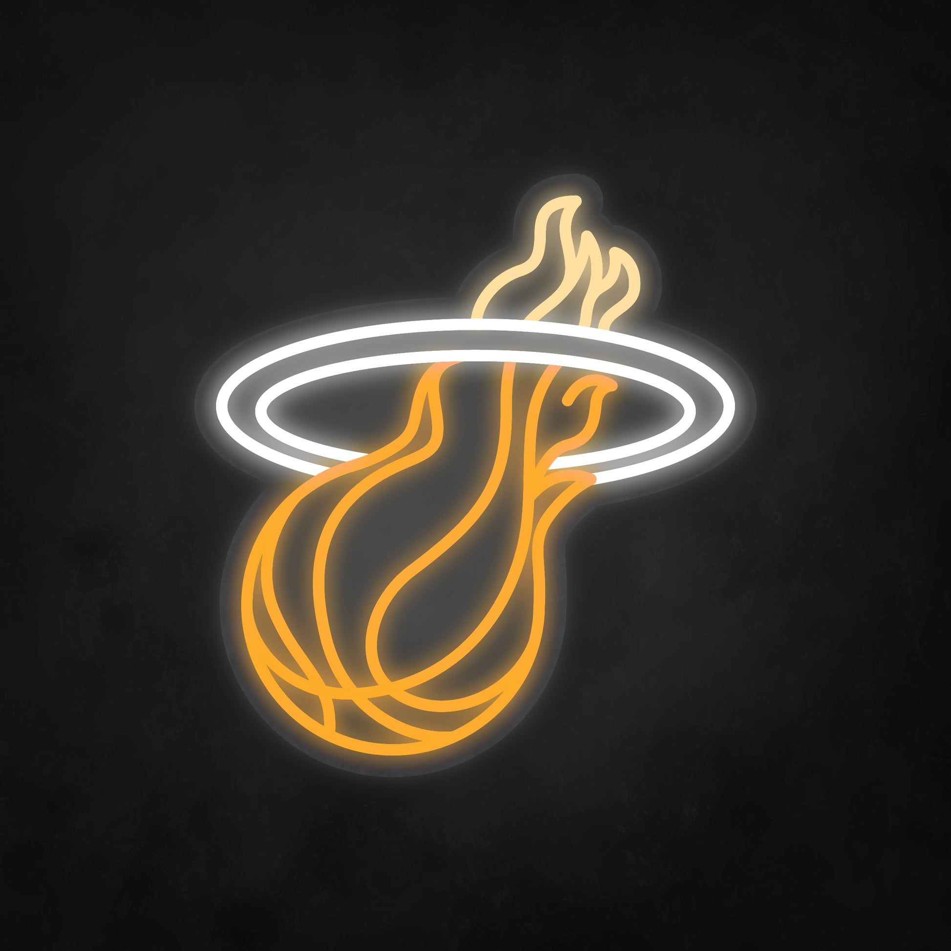 Miami Heat Logo - LED Neon Sign - NBA - Miami Heat - Small – Self Signs