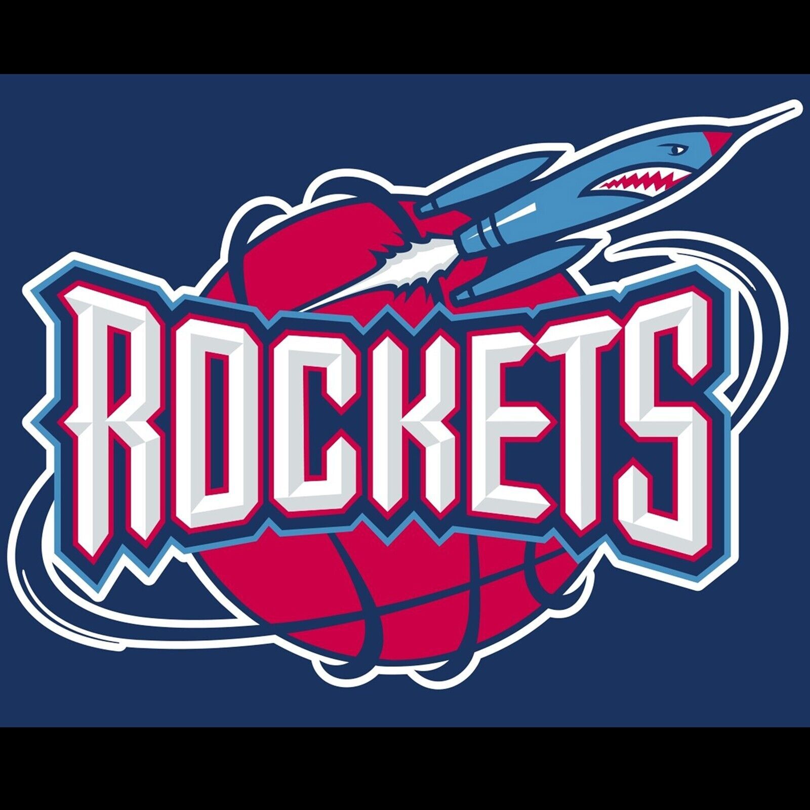 Houston Rockets Logo - Poster - Houston Rockets Logo Poster Nba Team Basketball Wall Art