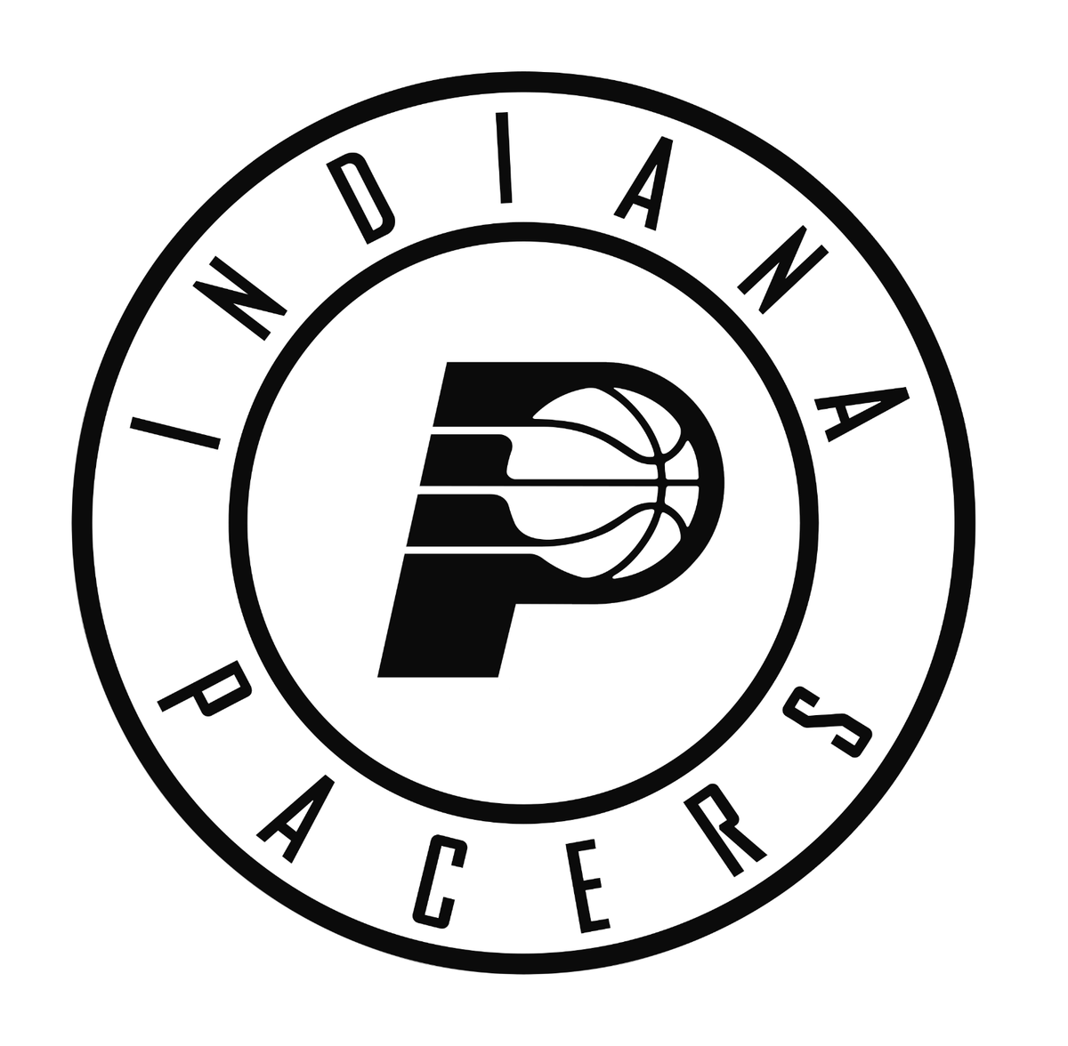 Indiana Pacers Logo - Indiana Pacers logo NBA Vinyl Decal Window Laptop Any Size Any Color