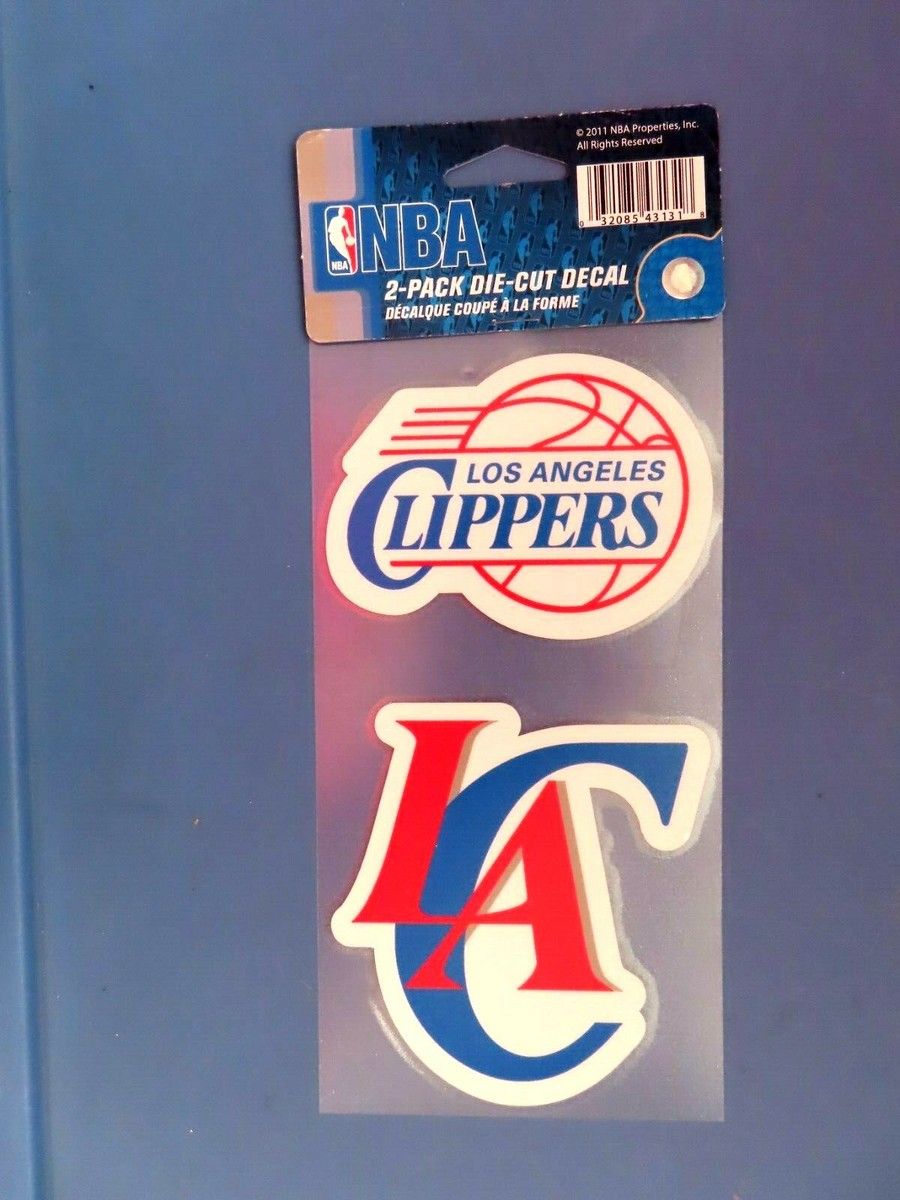 LA Clippers Logo - Los Angeles Clippers 2 pack of Logo Truck Car Auto Window Die Cut Decal New  NBA