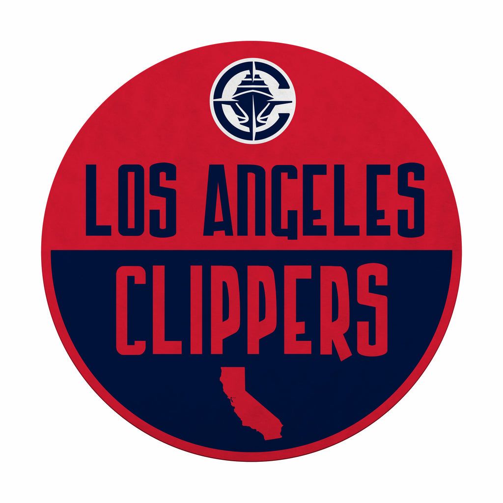 LA Clippers Logo - LA Clippers Shape Cut Logo With Header Card