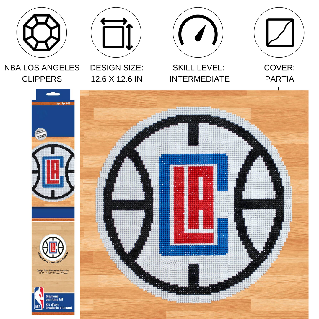LA Clippers Logo - NBA LA Clippers | Diamond Painting Kits Basketball | Diamond Dotz – DIAMOND  DOTZ