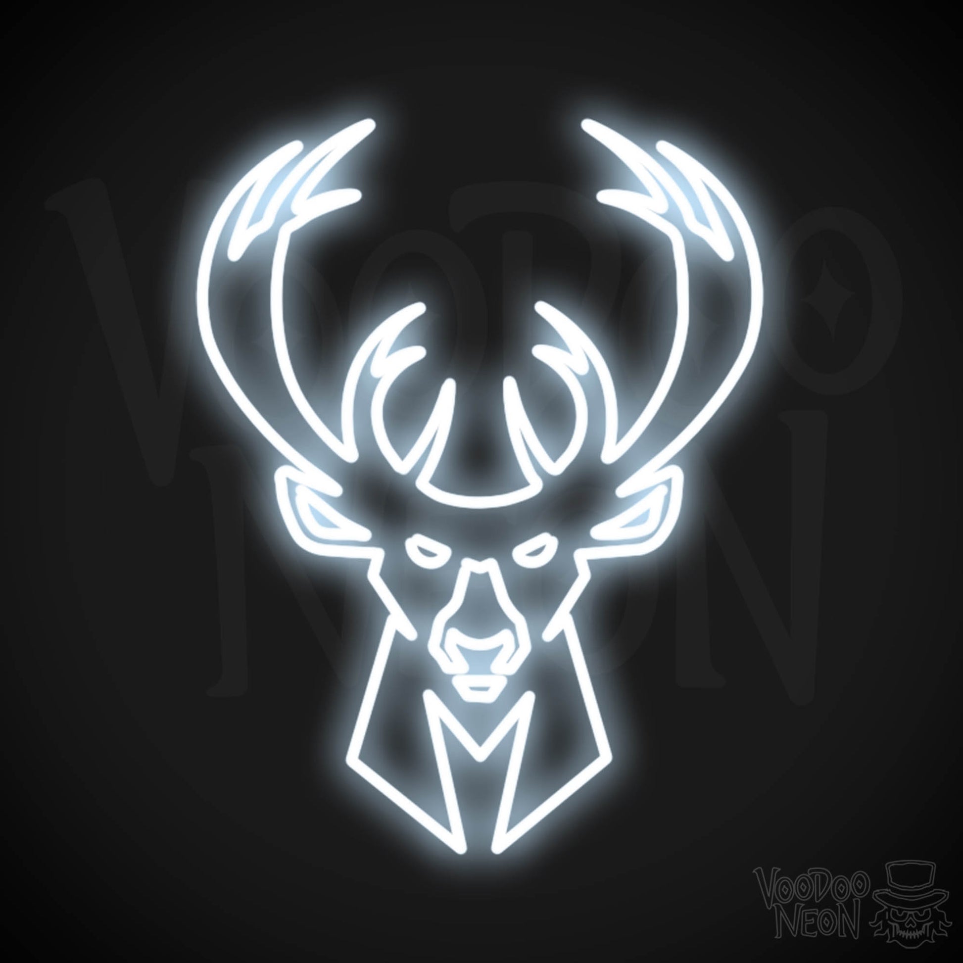 Milwaukee Bucks Logo - Milwaukee Bucks Neon Sign | Milwaukee Bucks Sign | Neon Bucks Wall Art –  Voodoo Neon