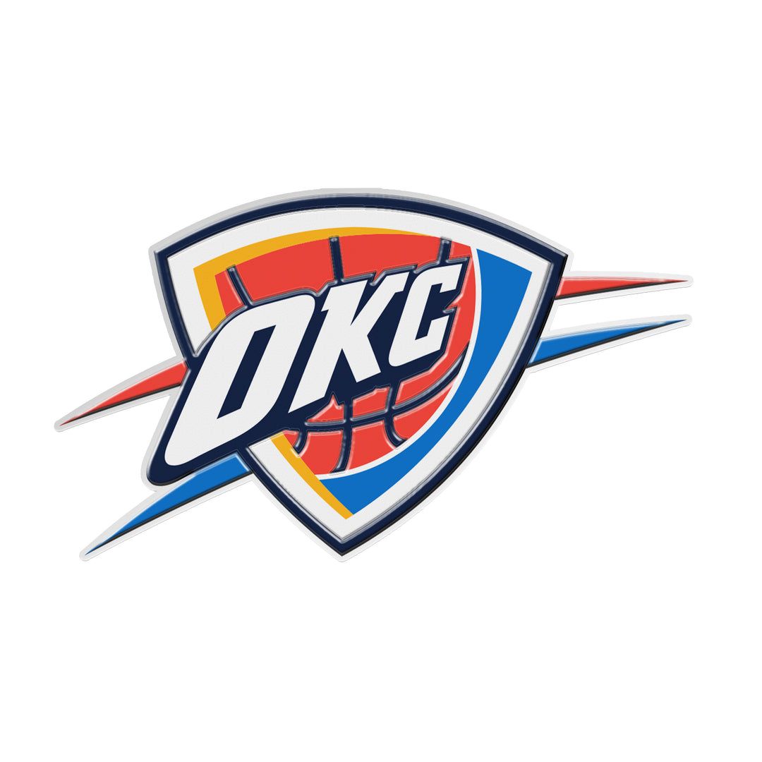 Oklahoma City Thunder Logo - NBA - Oklahoma City Thunder Embossed Color Emblem