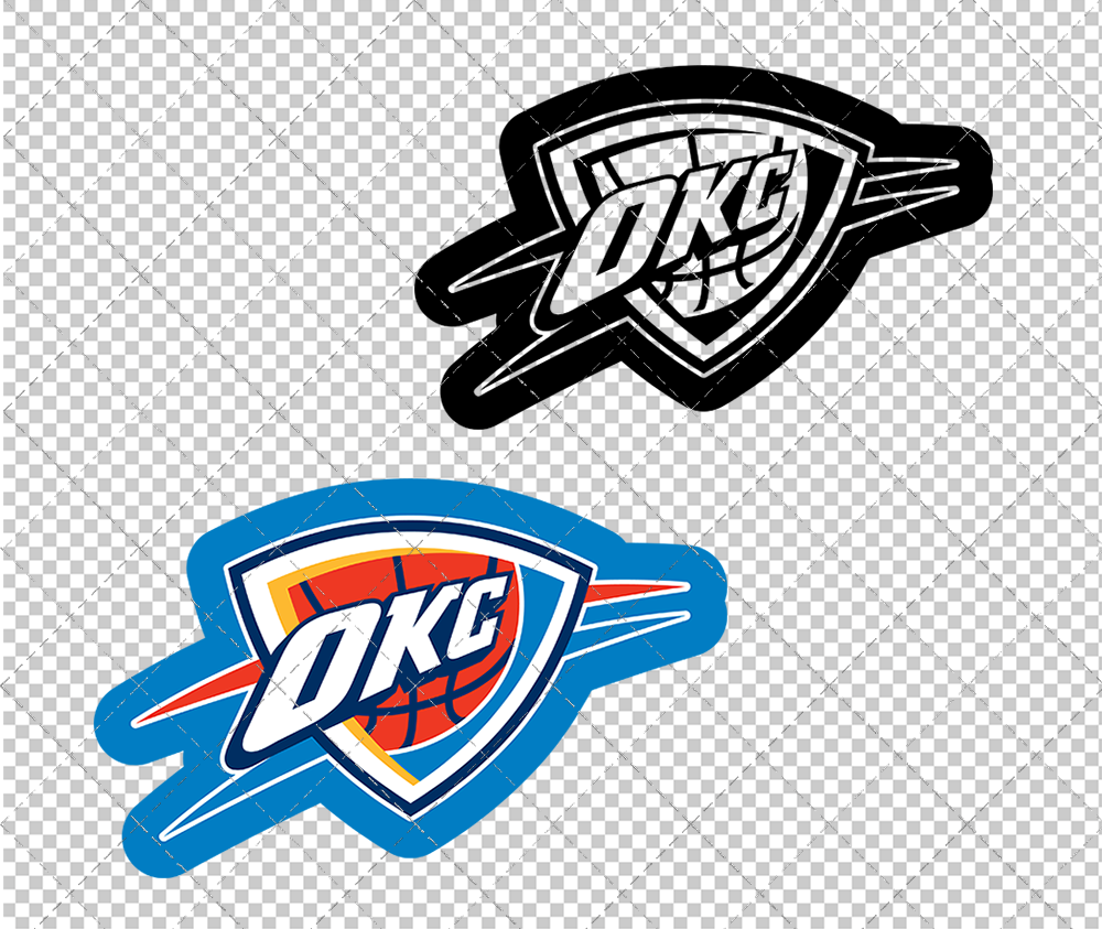 Oklahoma City Thunder Logo - Oklahoma City Thunder Concept 2008 002, Svg, Dxf, Eps, Png - SvgShopArt