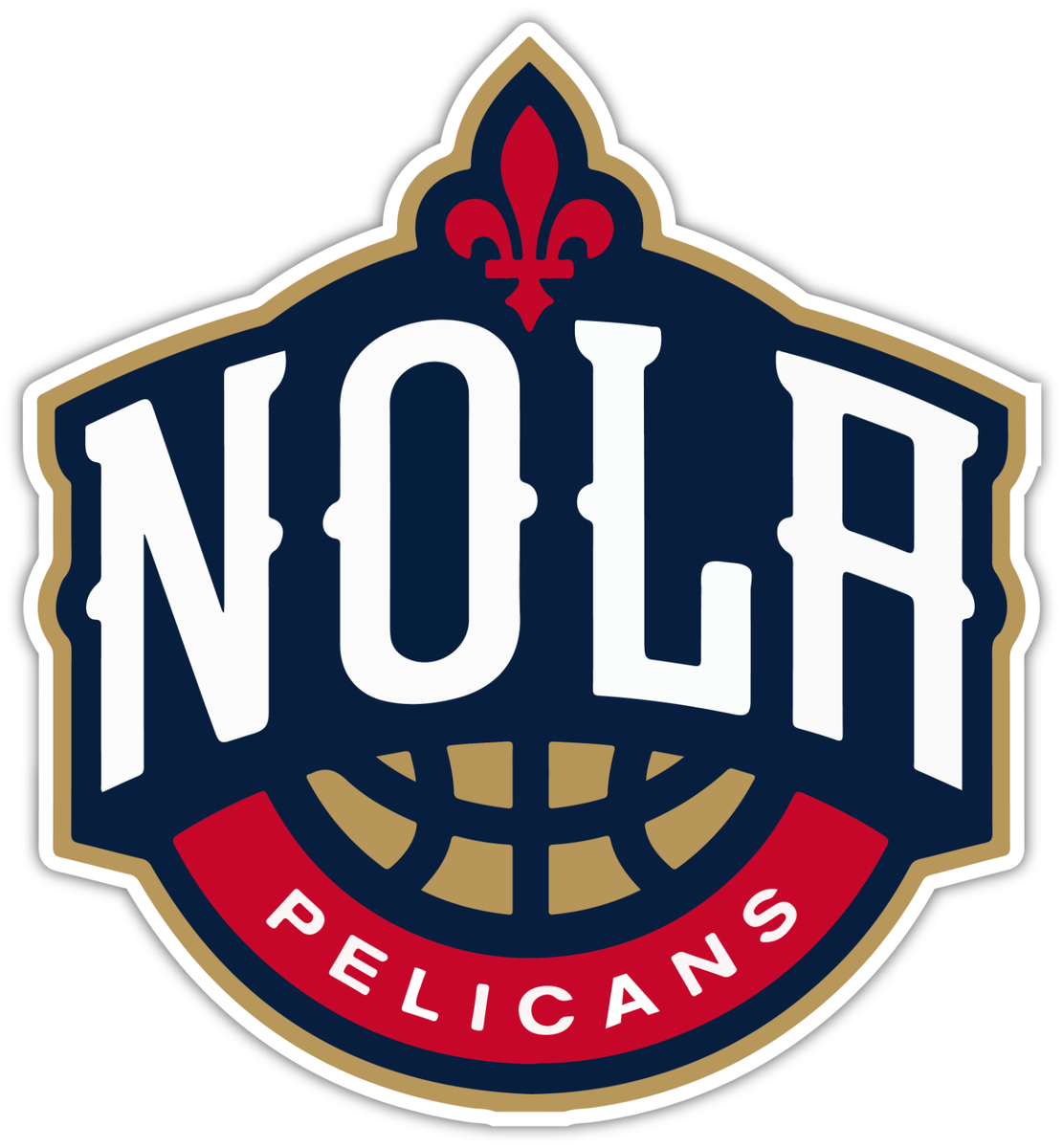 New Orleans Pelicans Logo - NOLA New Orleans Pelicans Basketball NBA Sport LOGO Vinyl Sticker Decal  Bumper | eBay