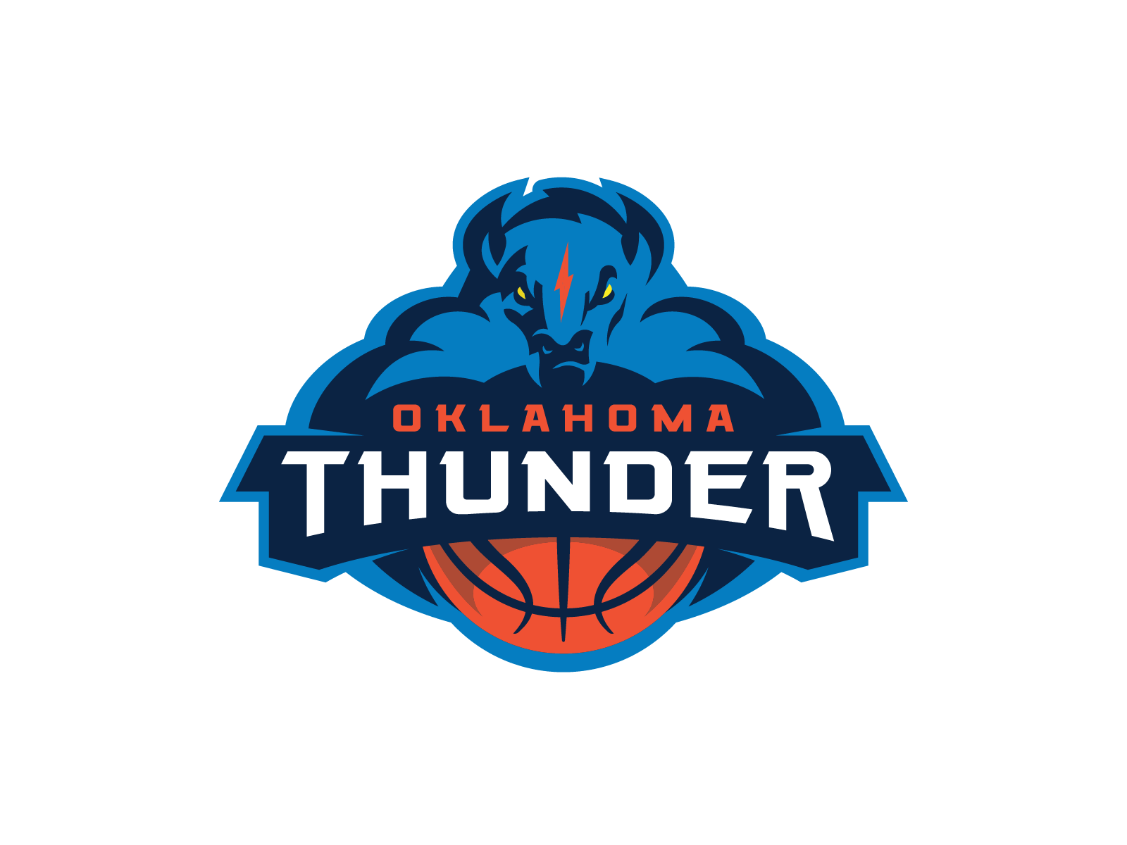 Oklahoma City Thunder Logo - Oklahoma City Thunder Concept Logo by Sean McCarthy on Dribbble