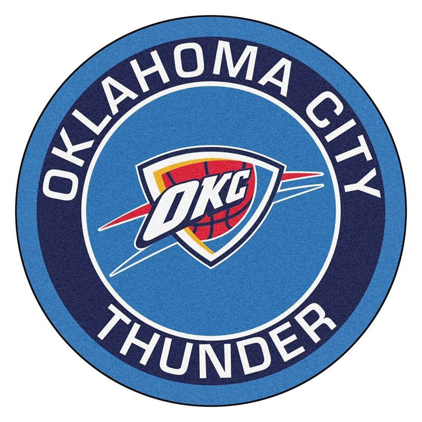 Oklahoma City Thunder Logo - Poster - Oklahoma City Thunder Logo Poster Nba Basketball Team Wall Art