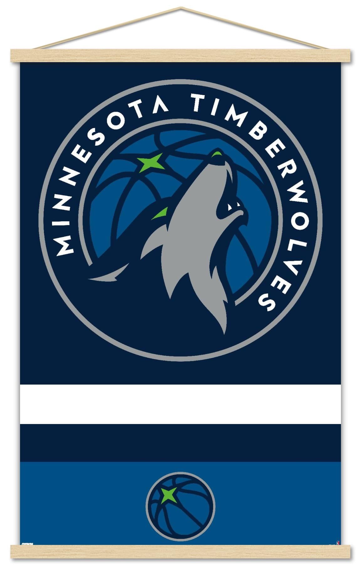 Minnesota Timberwolves Logo - NBA Minnesota Timberwolves - Logo 20 Wall Poster, 22.375