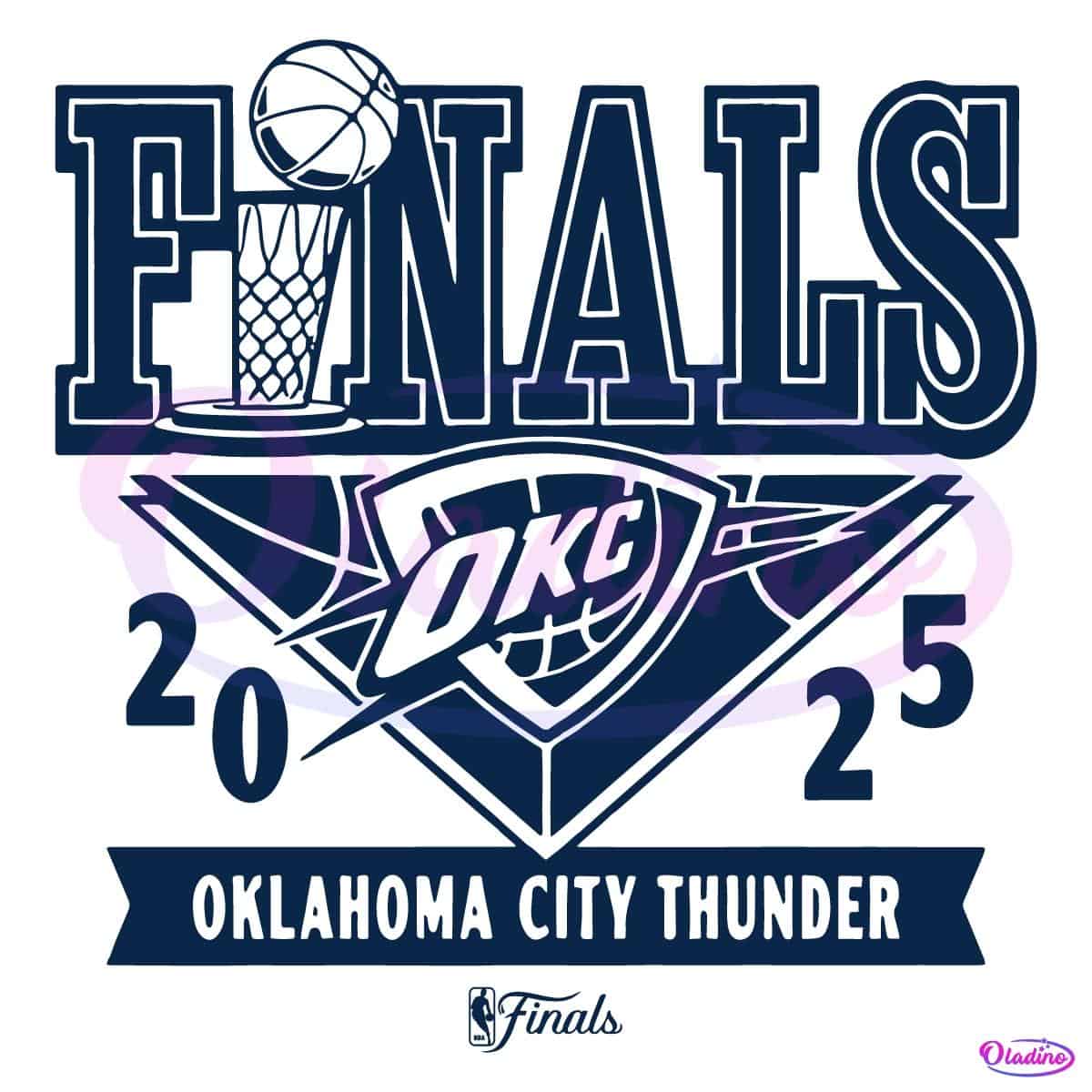 Oklahoma City Thunder Logo - Oklahoma City Thunder 2025 Nba Finals Champions Logo Svg - Free Download