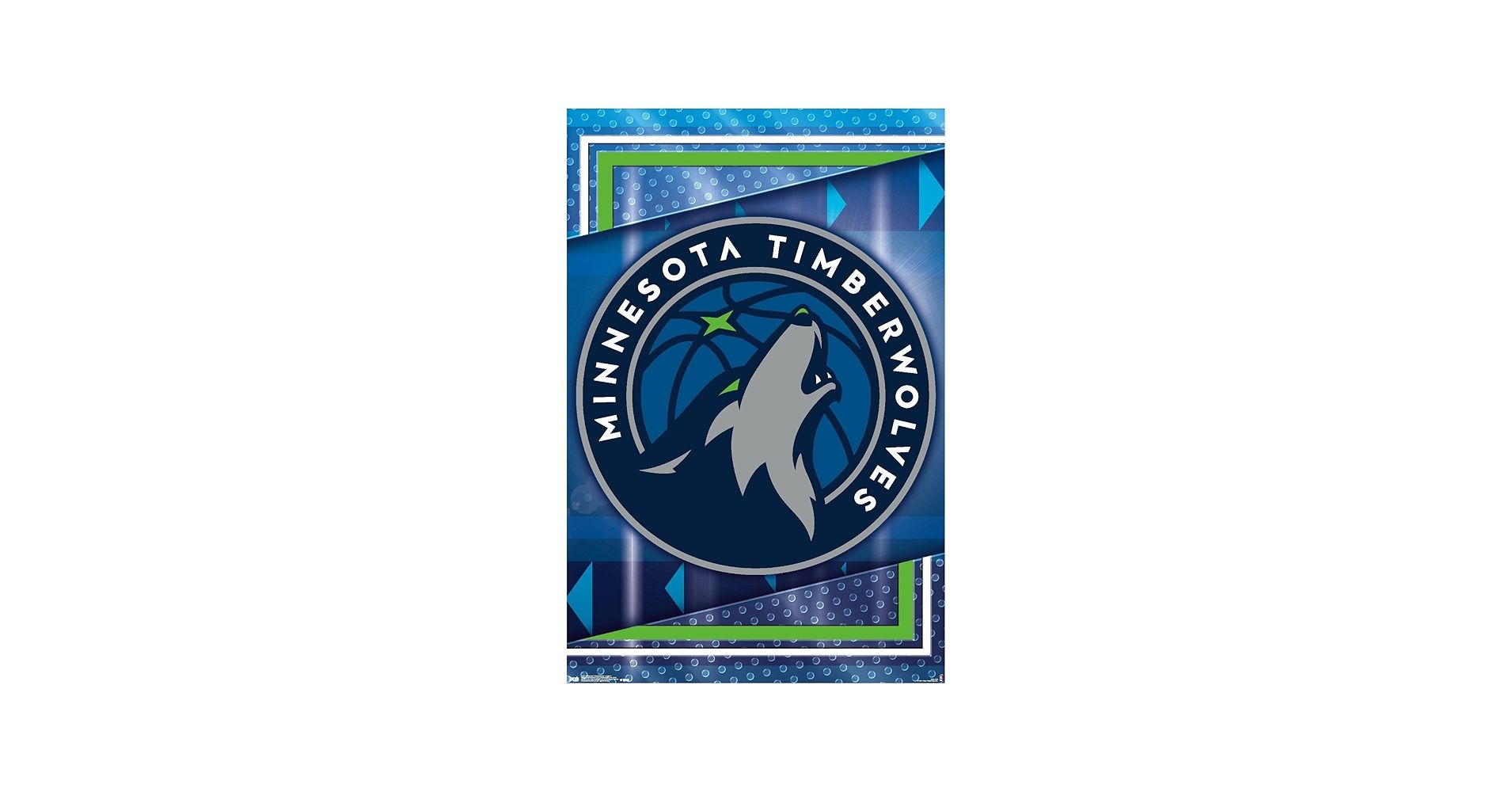 Minnesota Timberwolves Logo - Amazon.com: Trends International NBA Minnesota Timberwolves - Logo 17 Wall  Poster, 34L x 22.4W, Premium Unframed Version : Sports & Outdoors
