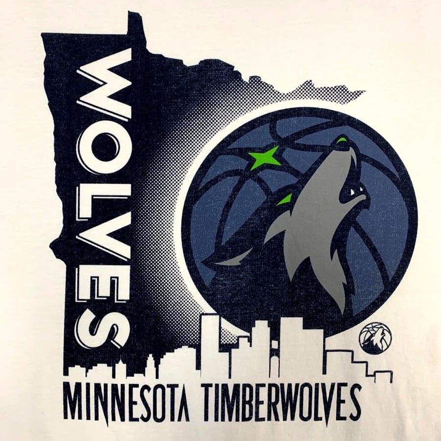 Minnesota Timberwolves Logo - Minnesota Timberwolves '47 Brand Bone State with Logo Tee