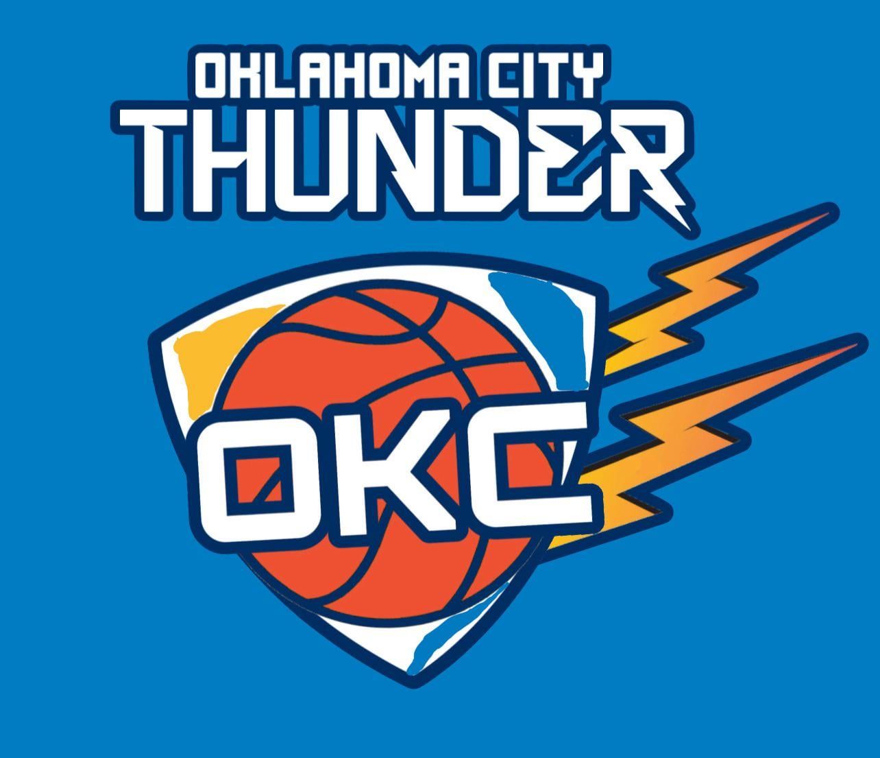 Oklahoma City Thunder Logo - I Redesigned The OKC (Oklahoma City) Thunder Logo Using Lightning Bolts  With It Because It Matches (Rate 1-10) : r/NBATalk