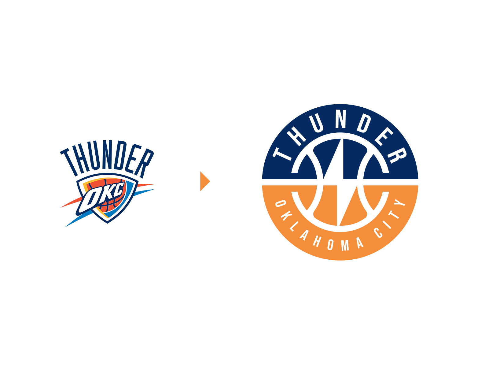 Oklahoma City Thunder Logo - Oklahoma City Thunder (NBA) Logo Redesign by Dalius Stuoka on Dribbble