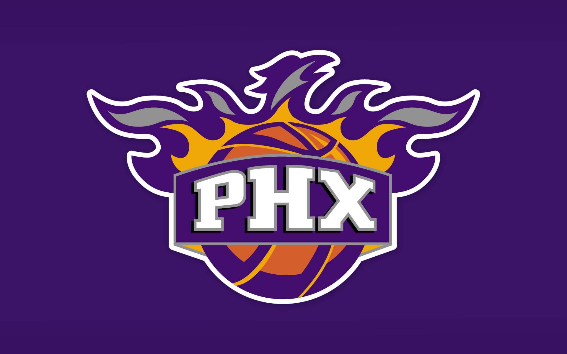 Phoenix Suns Logo - Download Phoenix Suns Emblem In Violet Wallpaper | Wallpapers.com