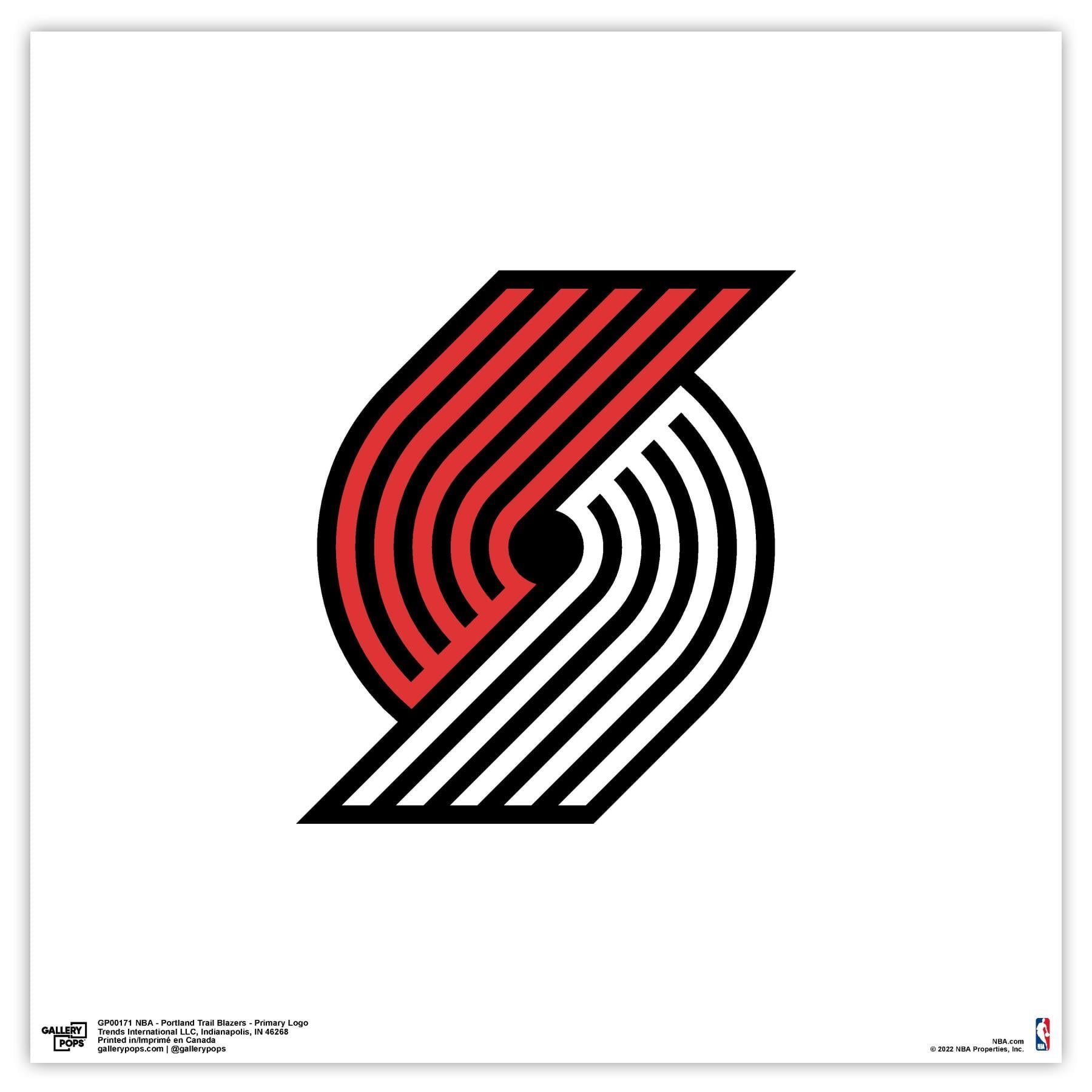 Portland Trail Blazers Logo - Gallery Pops NBA Portland Trail Blazers - Primary Logo Wall Art, Unframed  Version, 12